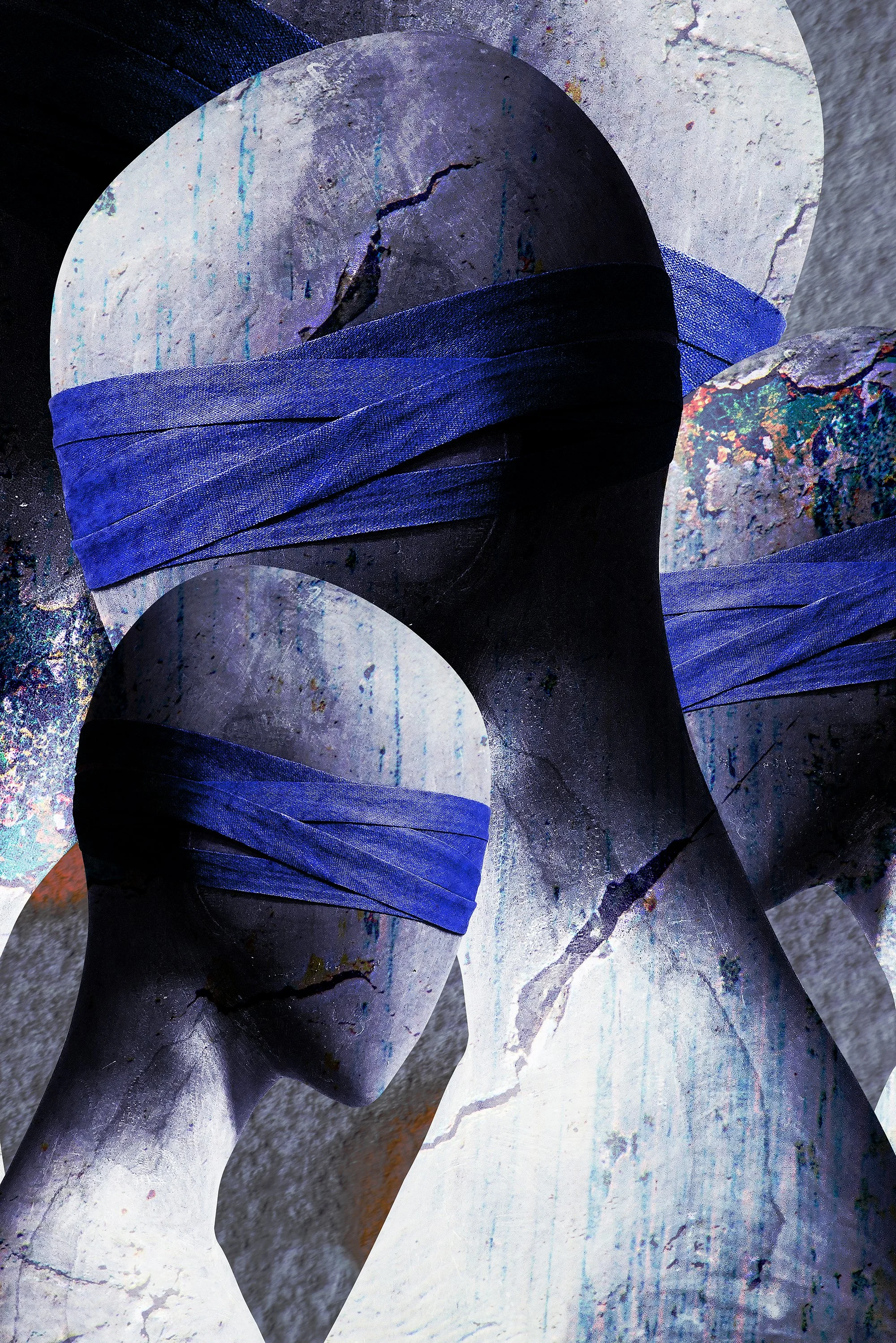 Gosttown, 2025, Photopainting, 50 x75 cm