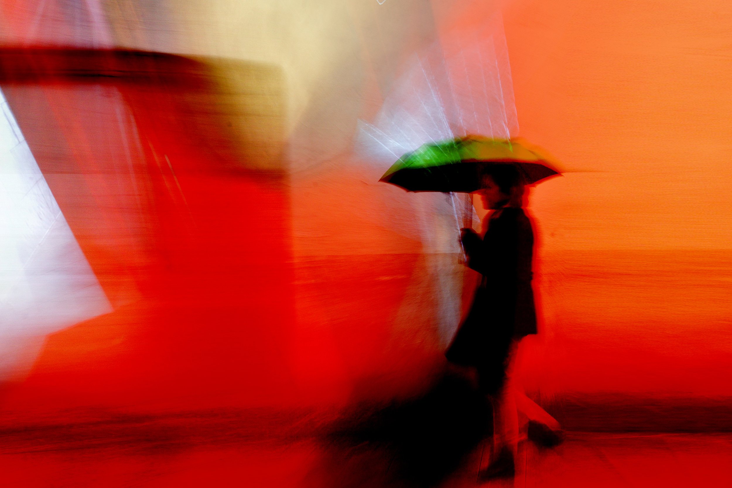 Electric Rain, 2020, Photopainting, 50 x 75 cm