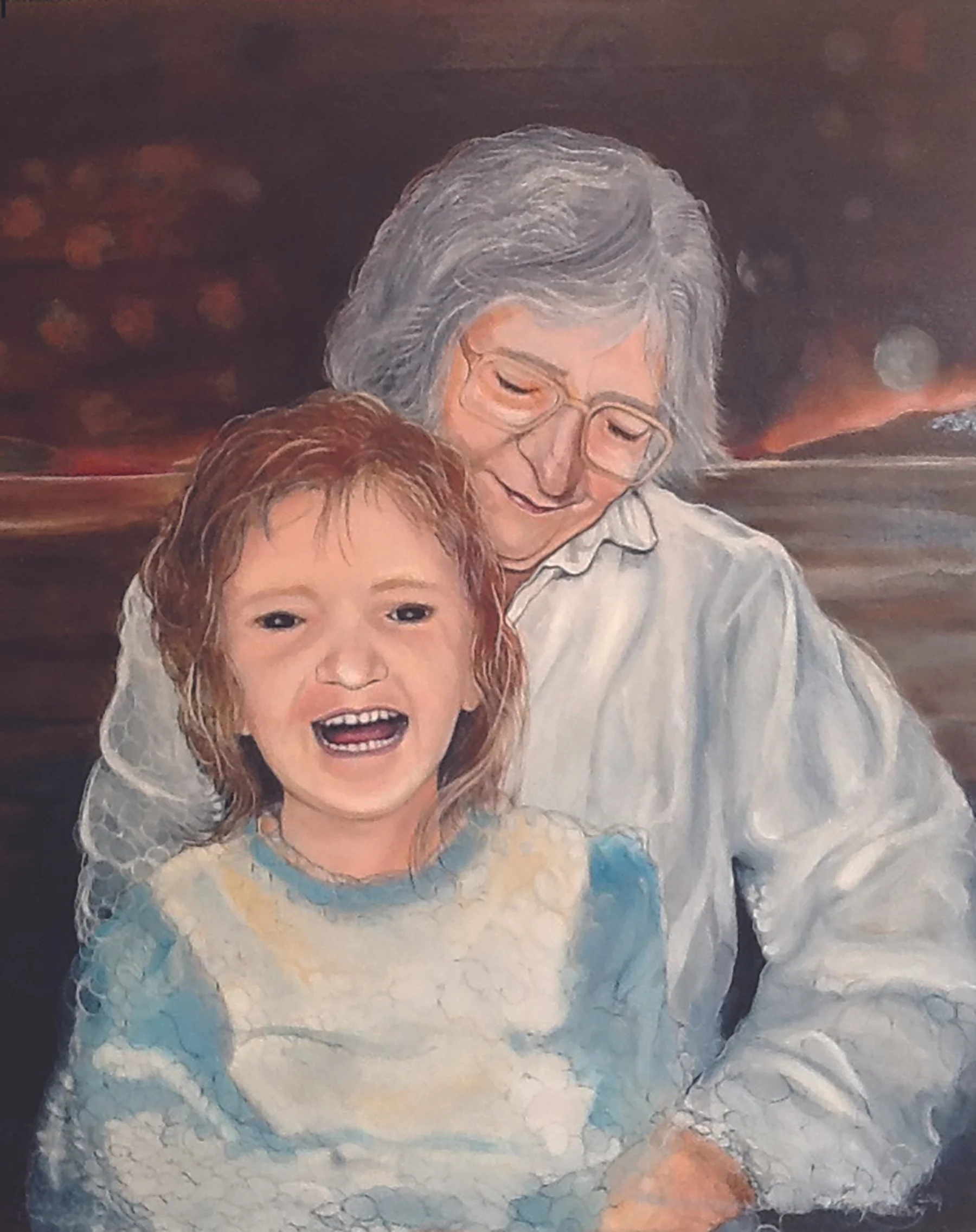 Visiting Granny, 2022. Oil on Canvas, 61 x 91 cm.