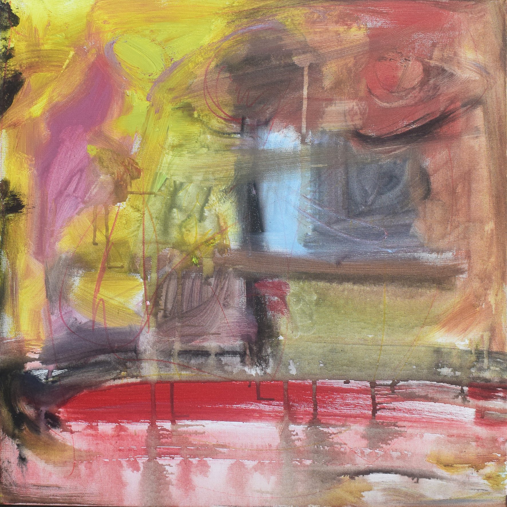 Cancellami, 2024, acrylic on canvas, 60x60 cm