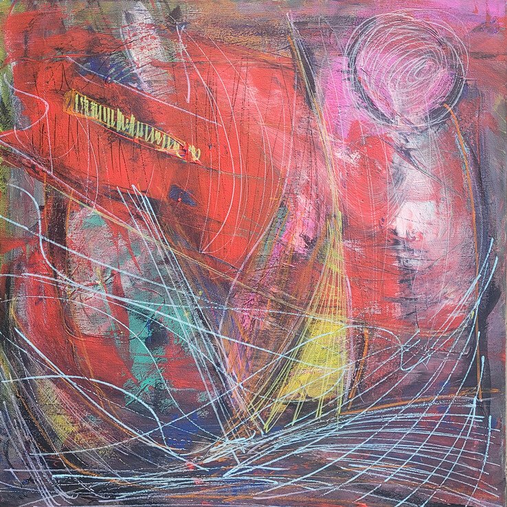 Mi.R bb22, 2022, acrylic on canvas, 50 x50 cm