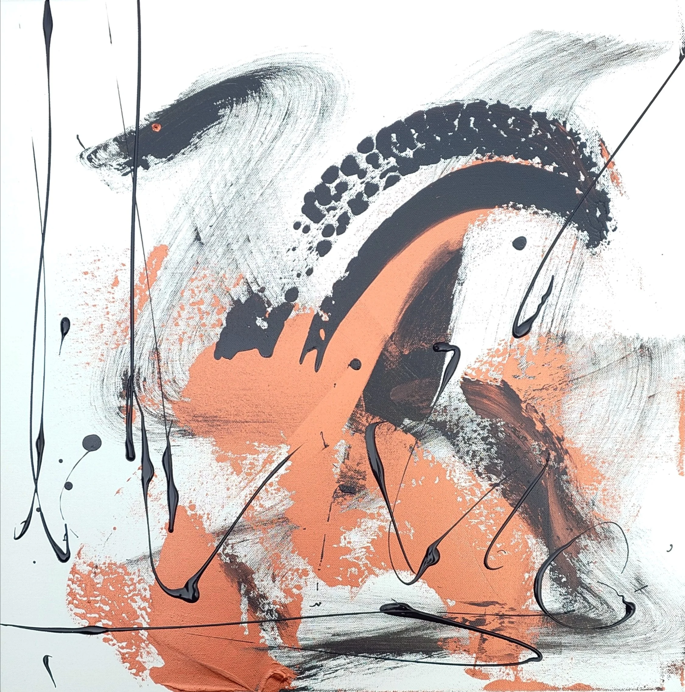 The golden Swan, 2025. Acrylic on canvas, 50 x 50cm