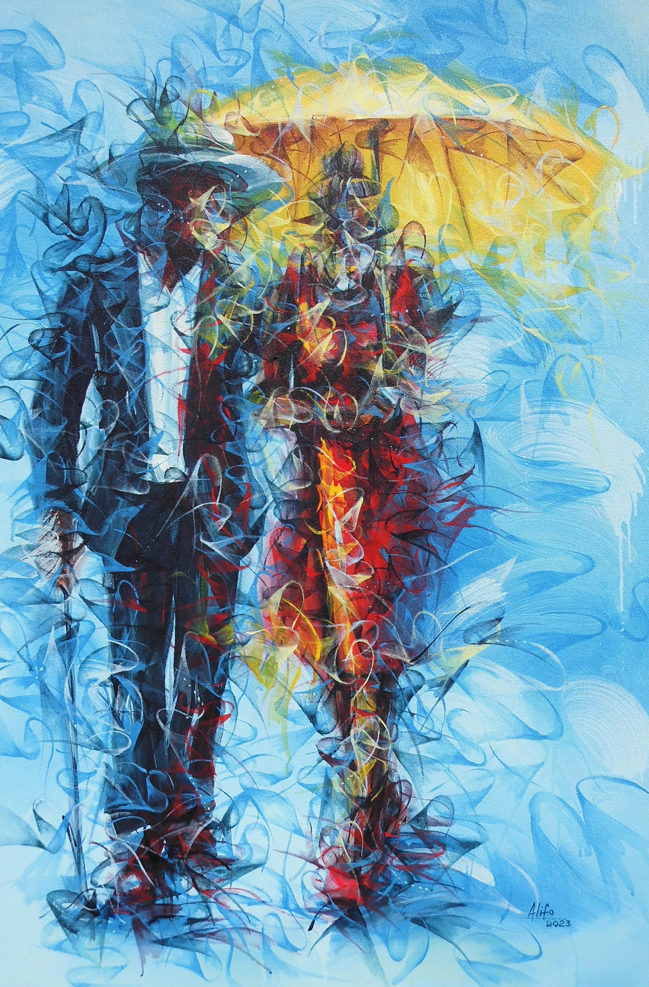 Intimacy, 2023, Acrylics on Canvas, 102 x 148 cm