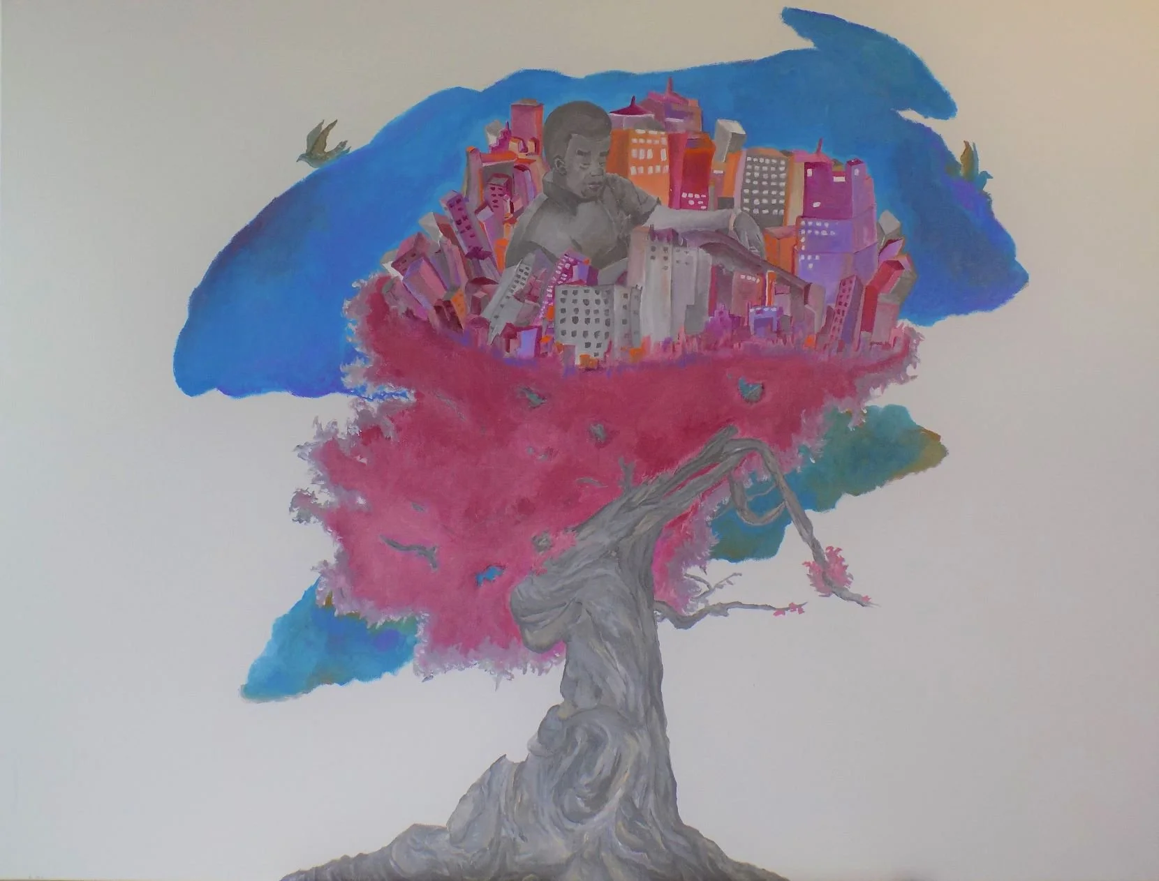 Point Of, 2022. Acrylic on canvas. 76.2 x 101.6 cm.