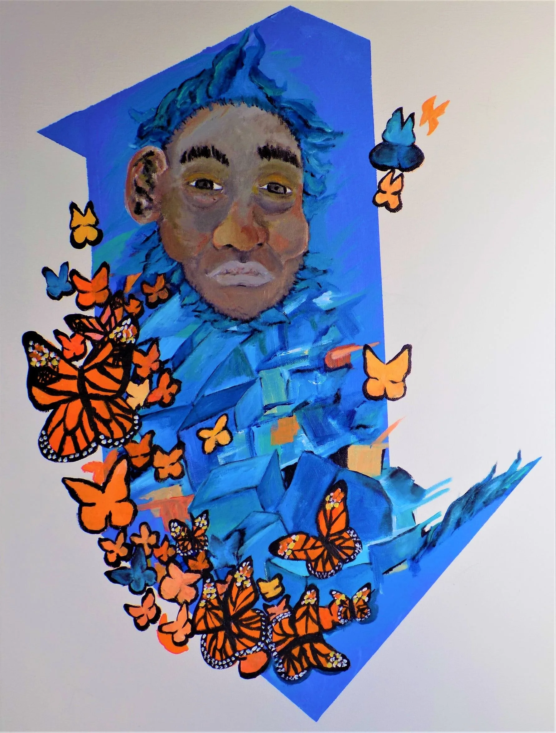 Isolated Perspective, 2020. Acrylic on canvas. 45.72 x 60.96 cm.