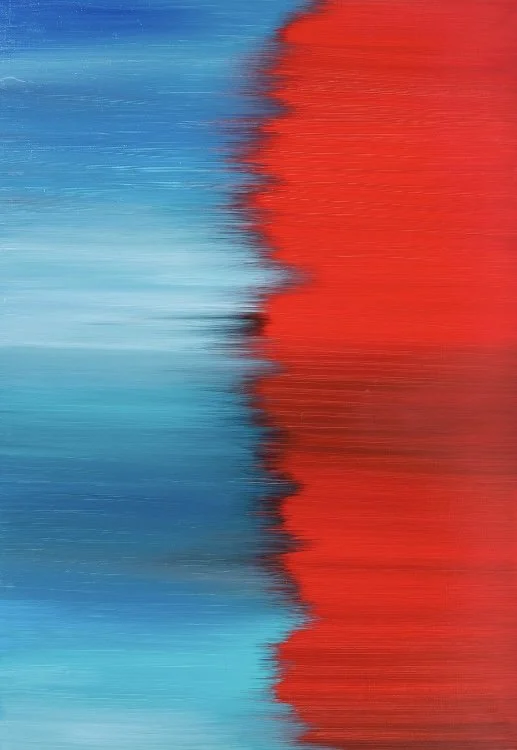 Fire and water, 2016, 100 x 70 cm, Oil on canvas