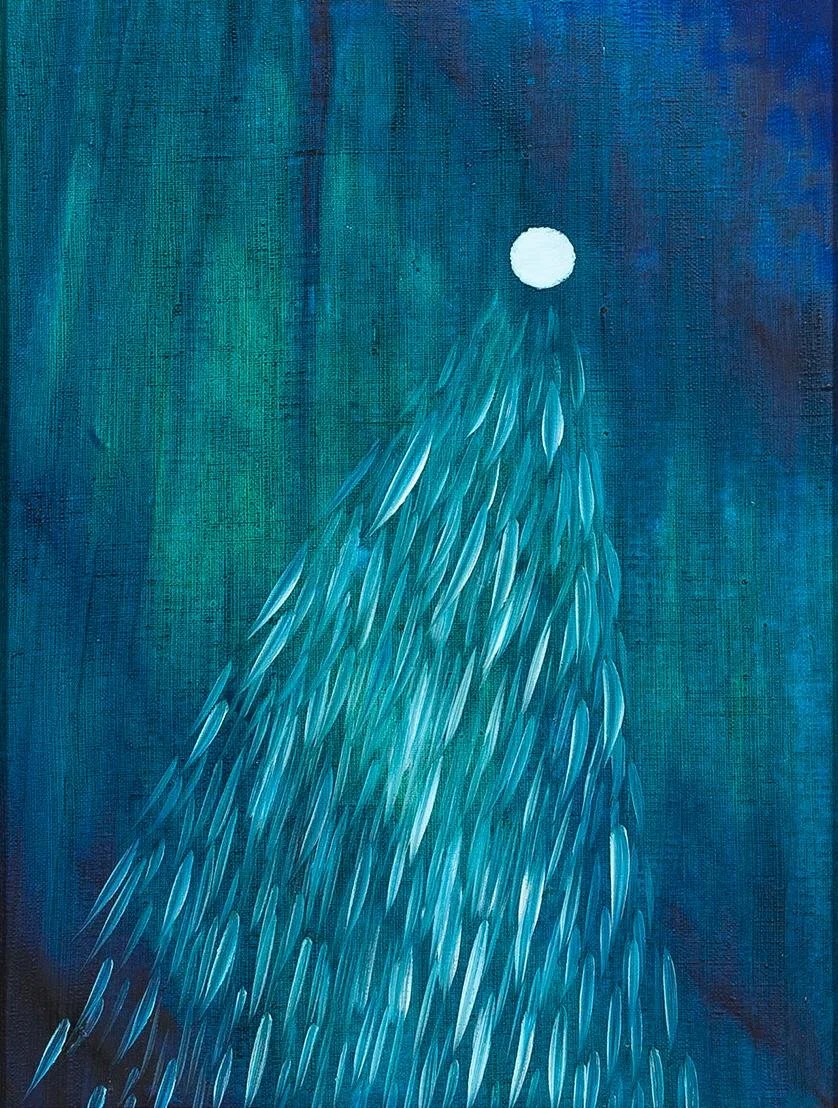Moon light, 2014, 40 x 30 cm, Oil on canvas