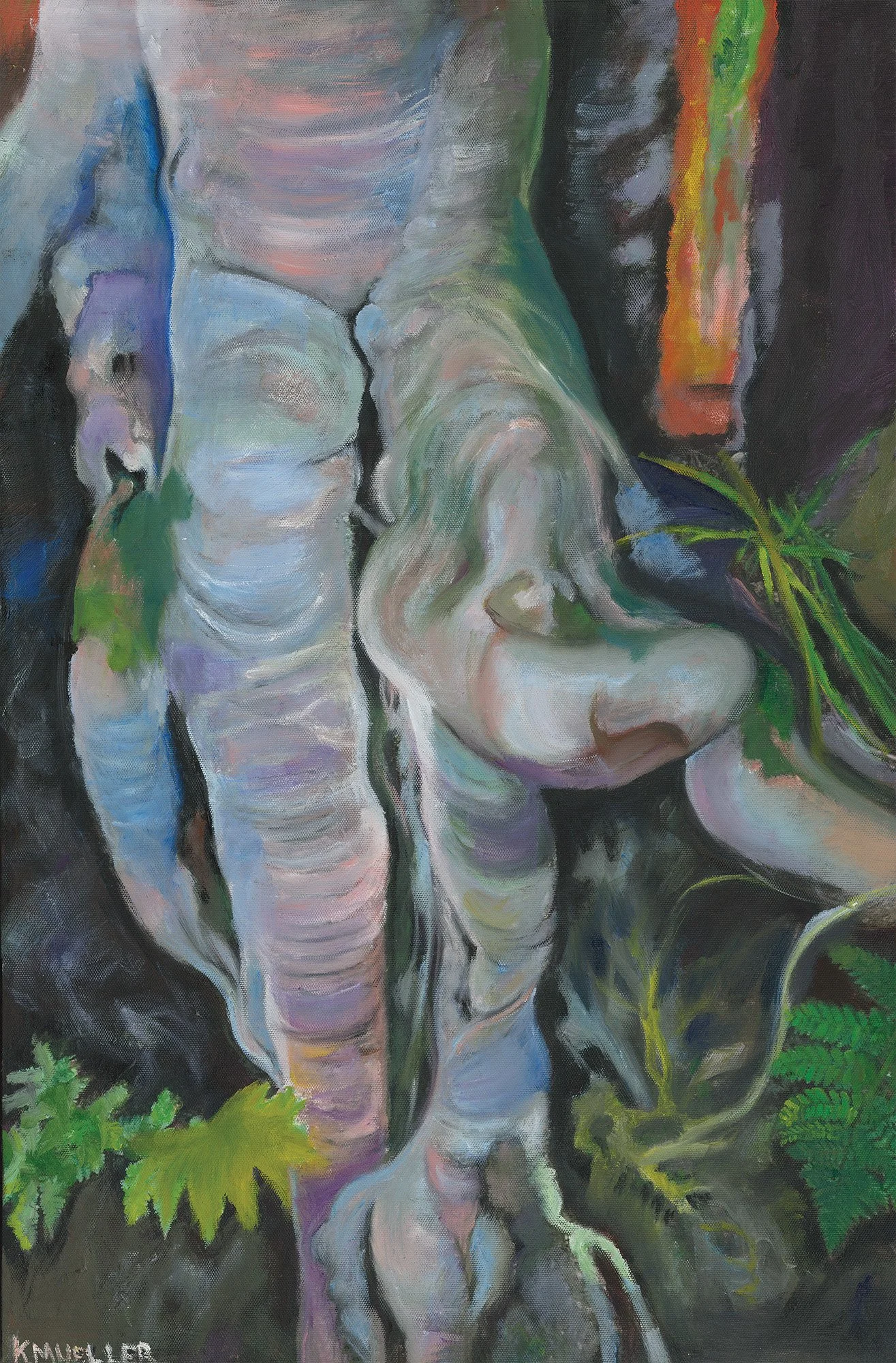 Birch Body, 2024. Oil on canvas, 41 x 61 cm.