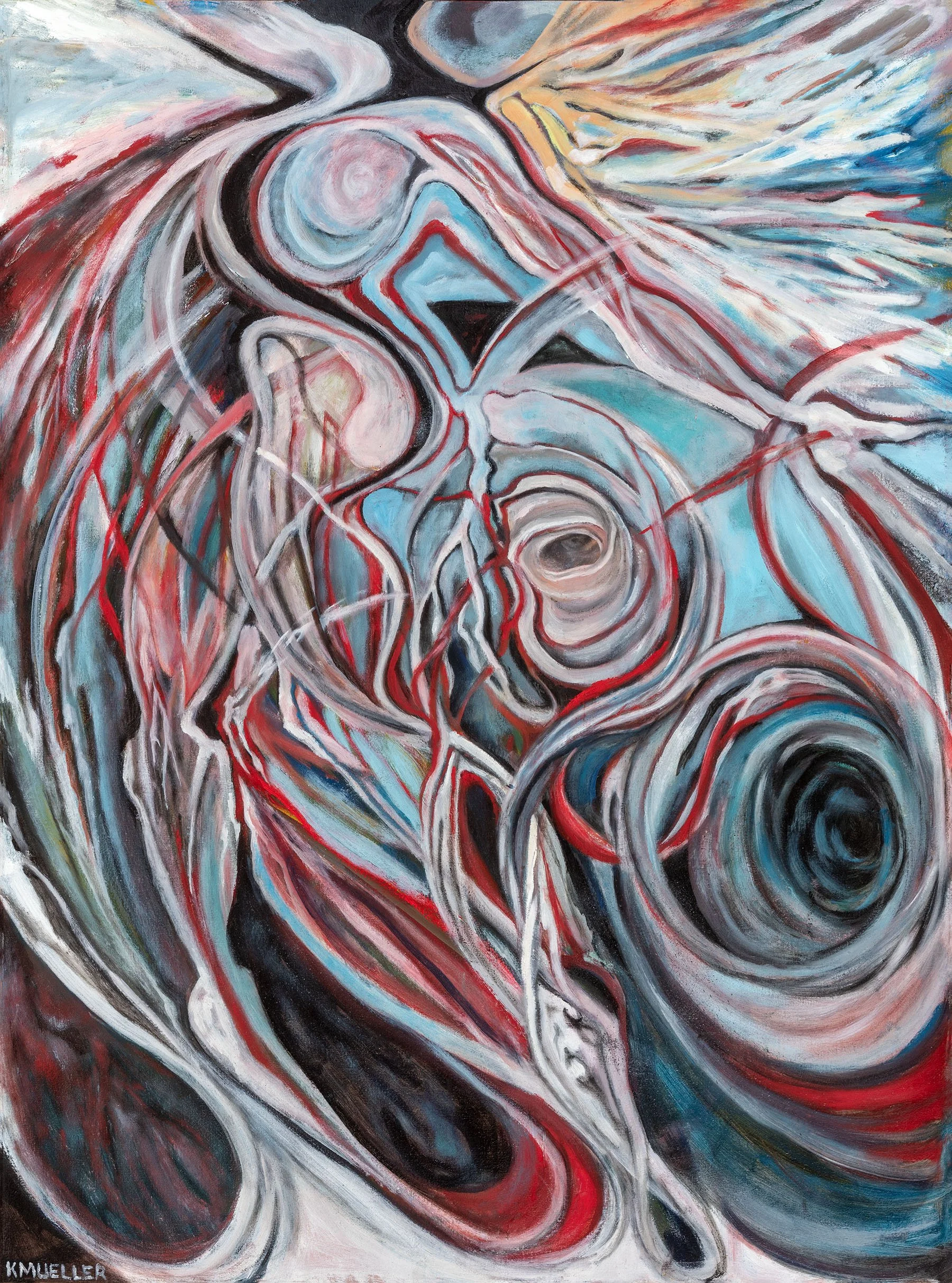 Transfigure 2, 2023. Oil on canvas, 89 x 117 cm.