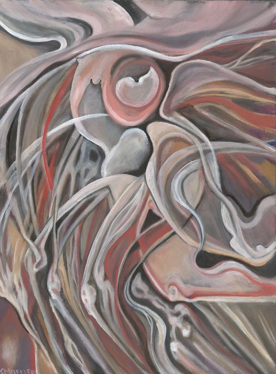 Shiva Dance, 2021. Oil on canvas, 46 x 61 cm.