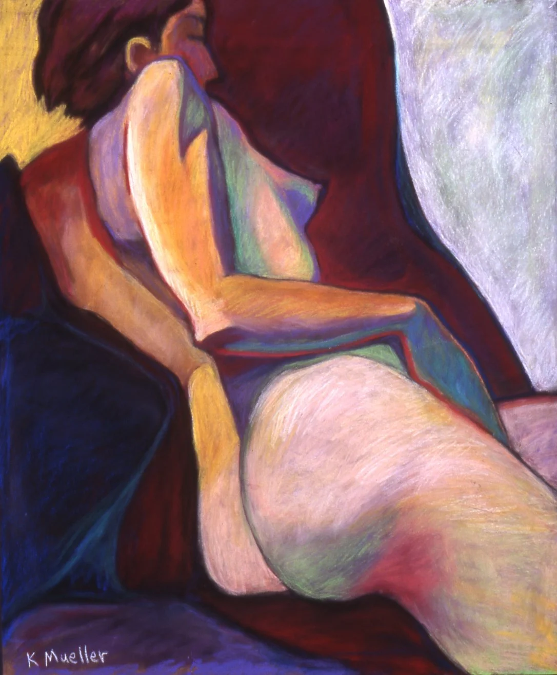 Back Story, 2007. Pastel on paper, 48 x 61 cm.