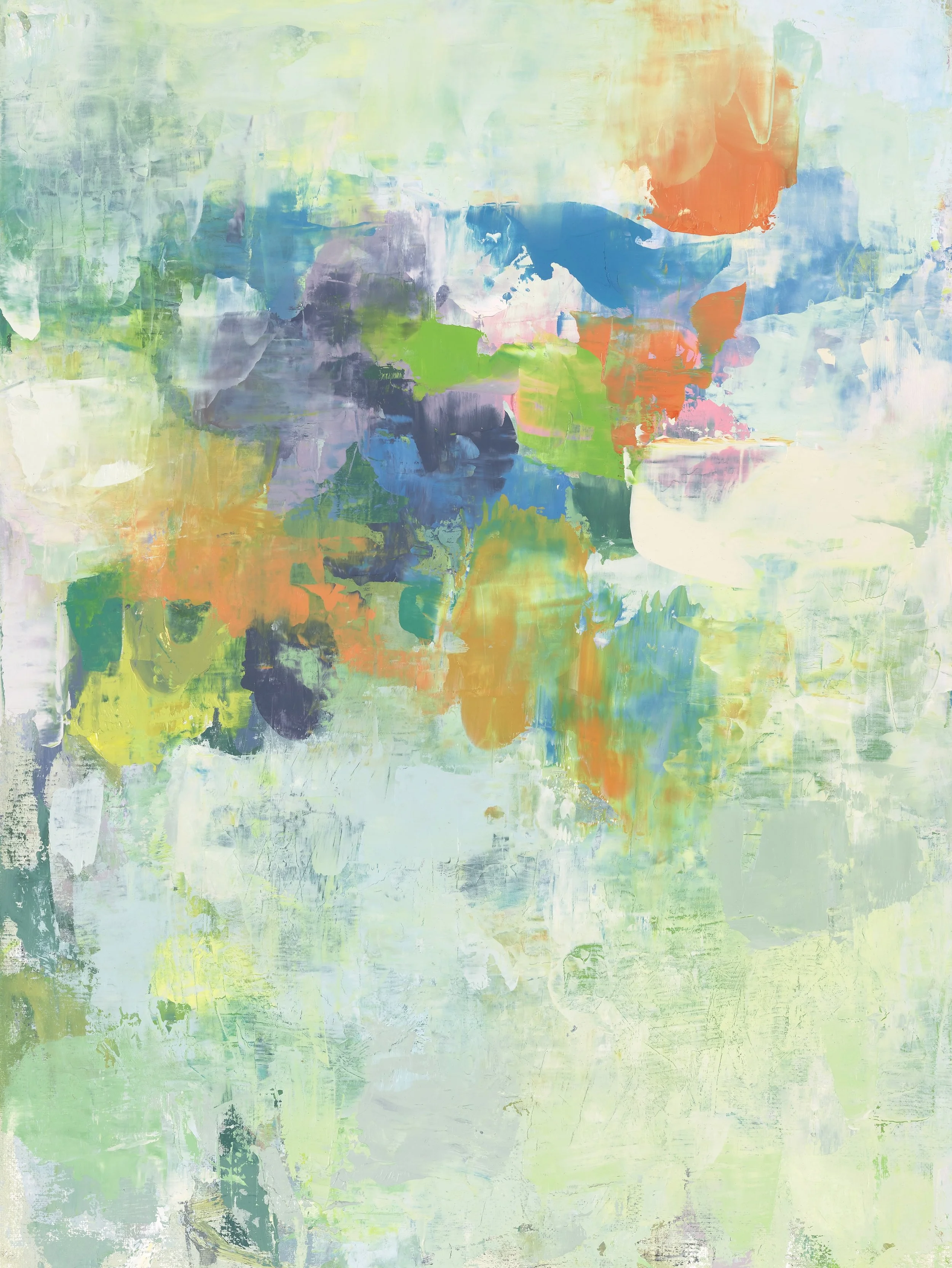 Abstract composition V, 2023. Oil on linen, 40 x 50cm