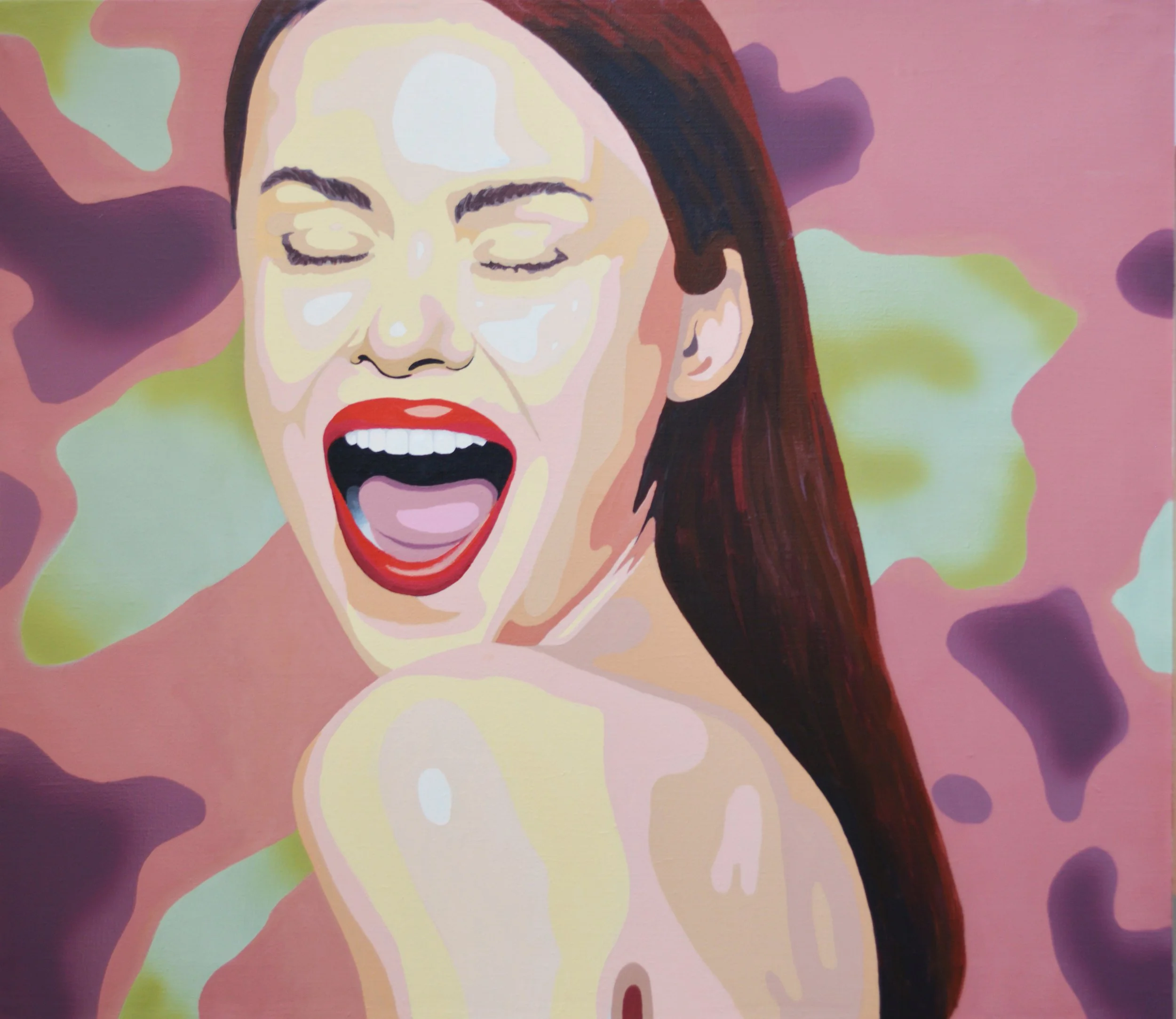 Hilarious, 2025, Acrylic on canvas, 90x77cm