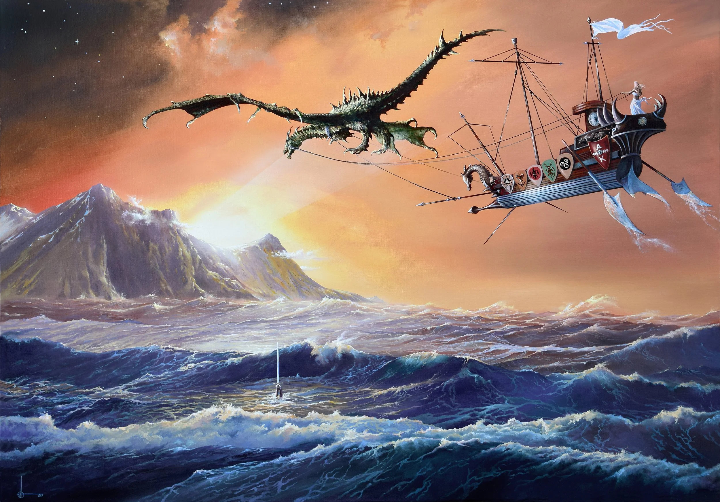 AVALON - Oil on Canvas - 116x81 cm - 2020