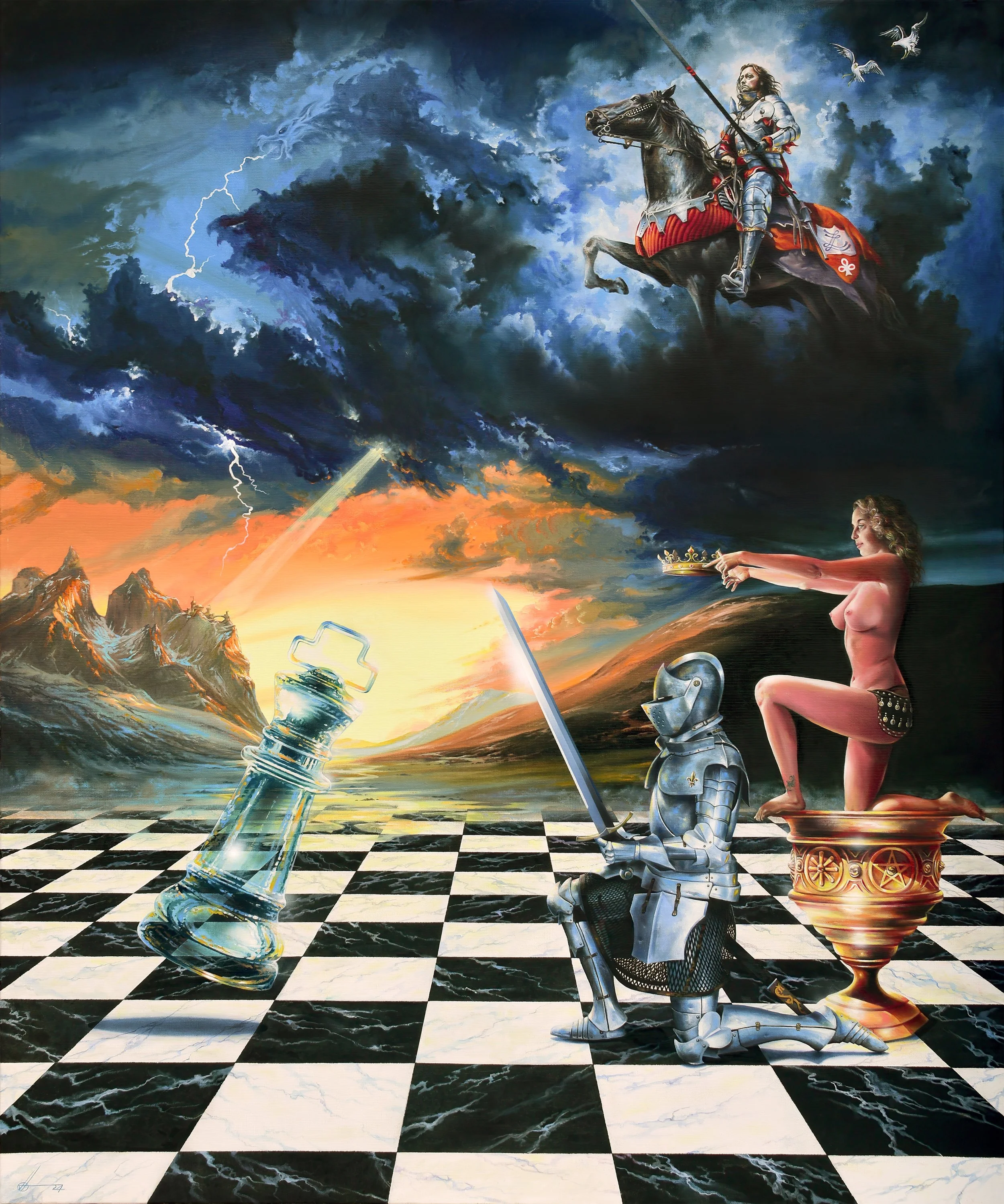 The Arthur's Dream - Oil on Canvas- 120x100cm - 2024 -