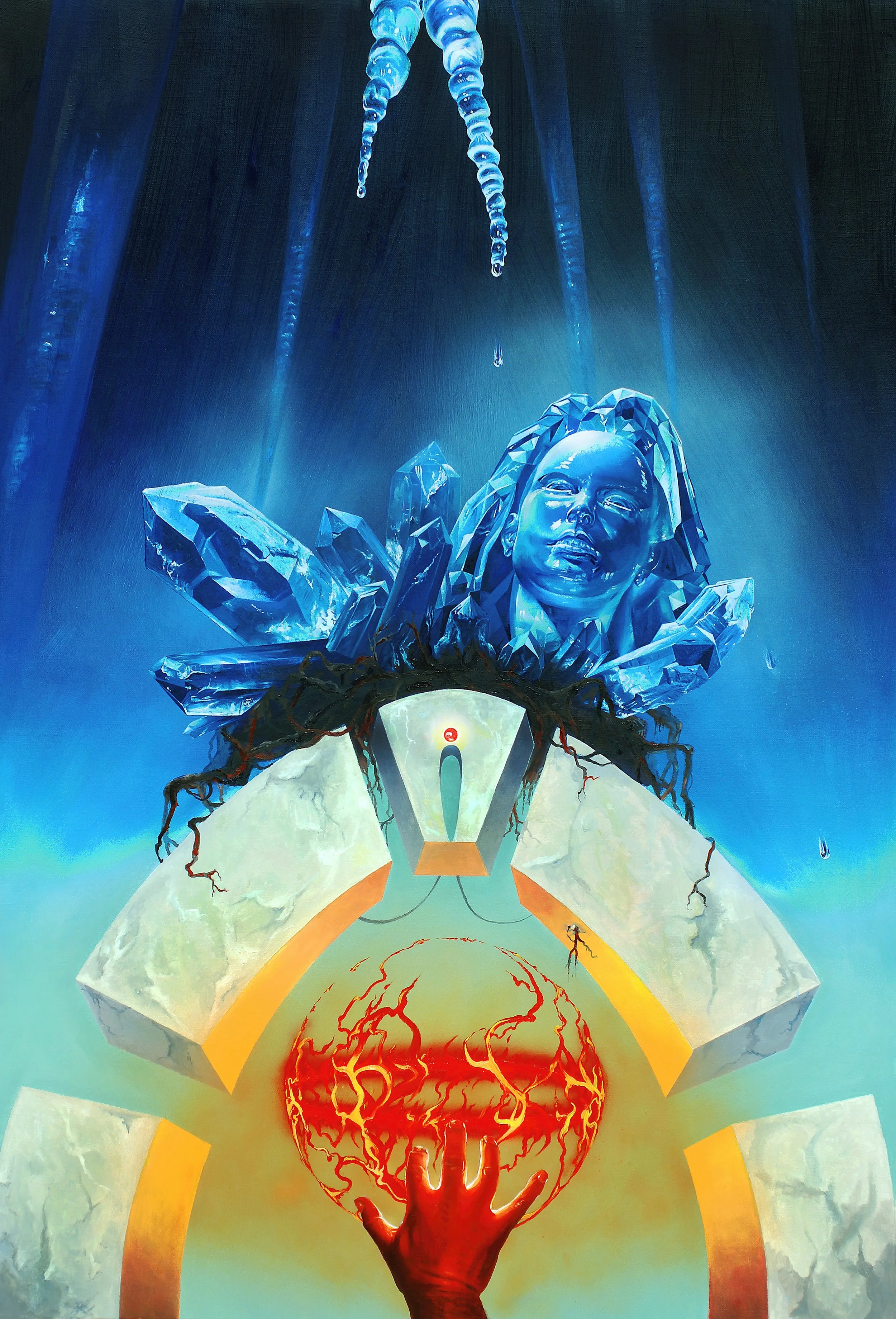 The Birth of the Mother Goddess - Oil on Canvas- 130x89cm - 2011