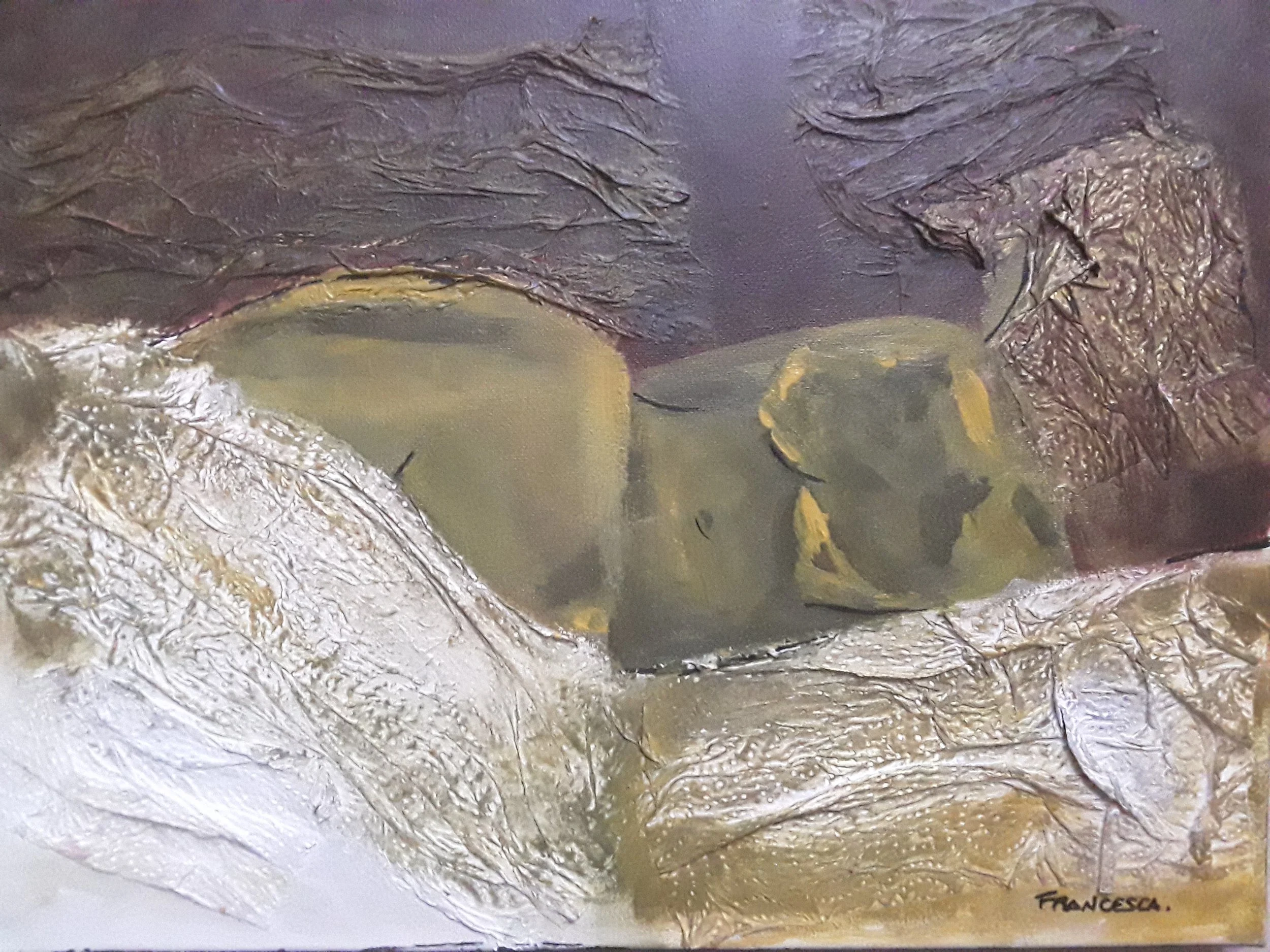 Friné Acrylic on canvas 40x30cm Awarded in International Prize 7th Leonardo Da Vinci