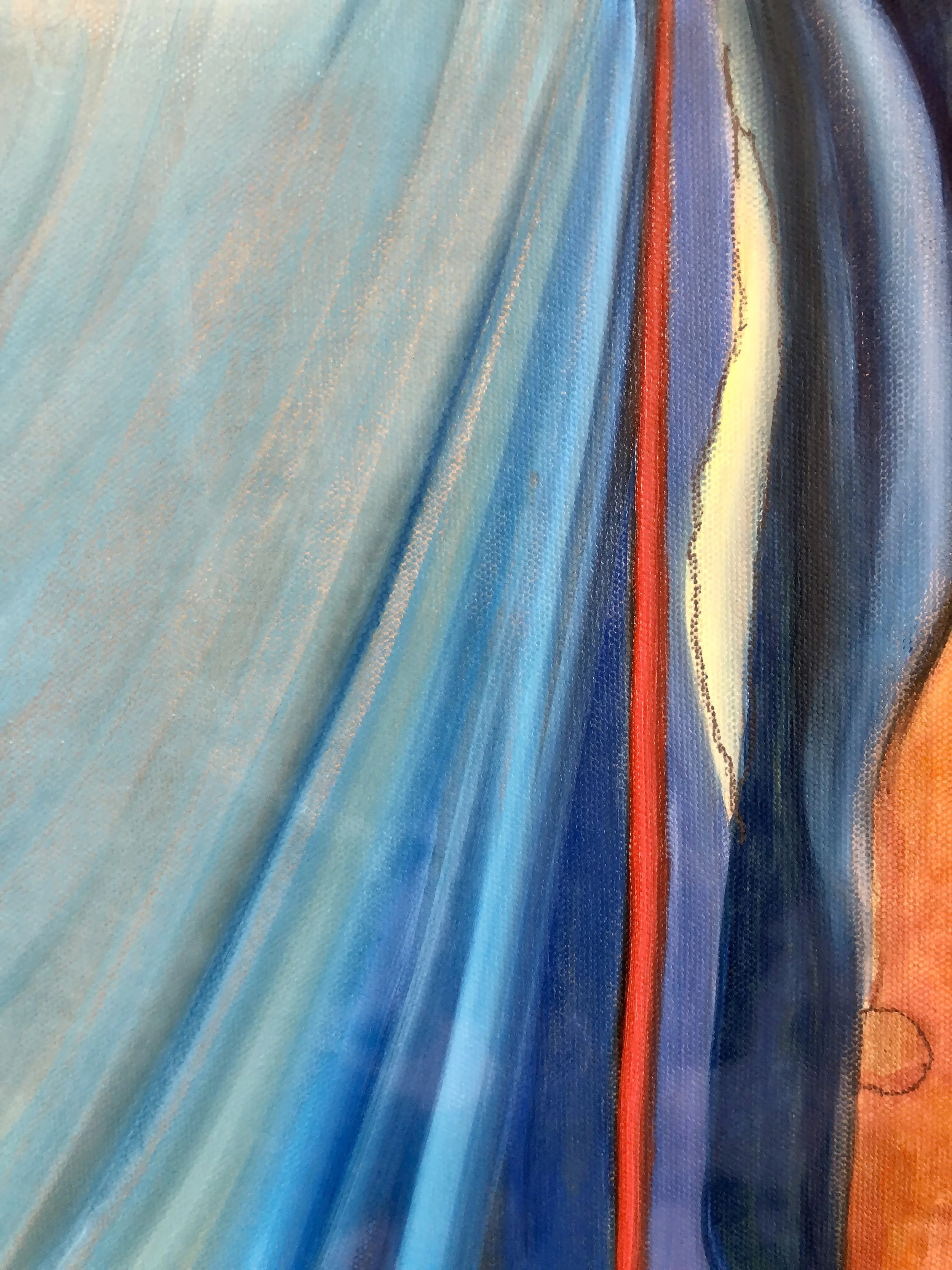 Change #7 Giotto’s Robe I  2018 18” x 24 “ oil on canvas