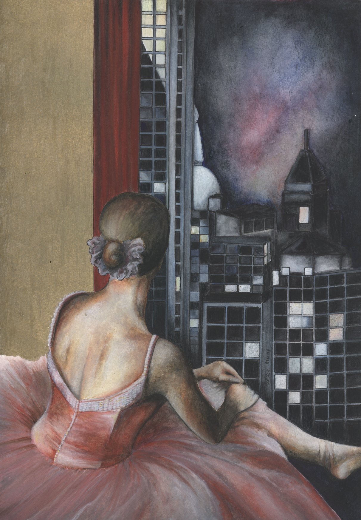 Arrival2011 Watercolor, Pen on Paper 21 x 30 cm