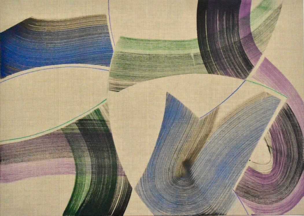 Passacaille 7/22 2023 Huile sur toile 100/140 cm