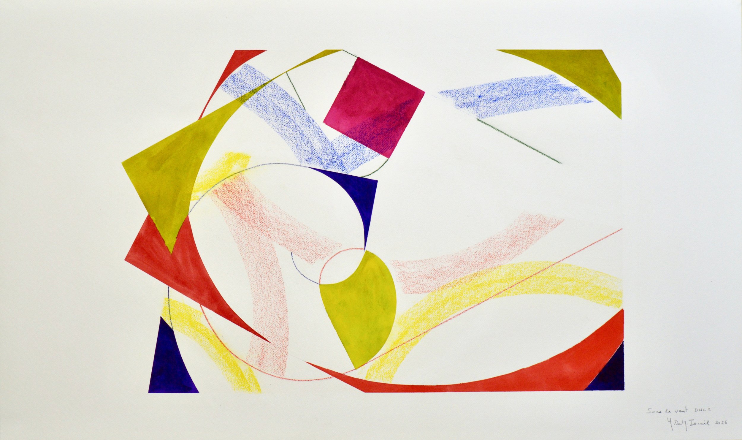 Sous le vent D.H.C. 3/17 2026 Watercolor on paper 65/109