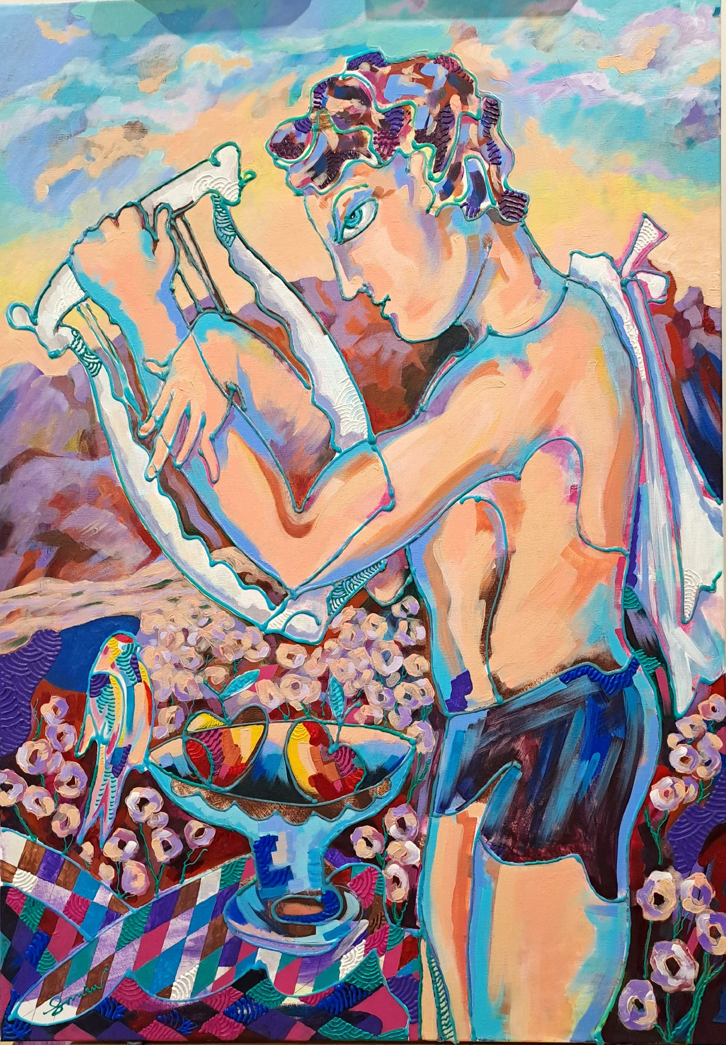 The memories of Greece, acrylic on canvas, 100 x 70 cm, 2026