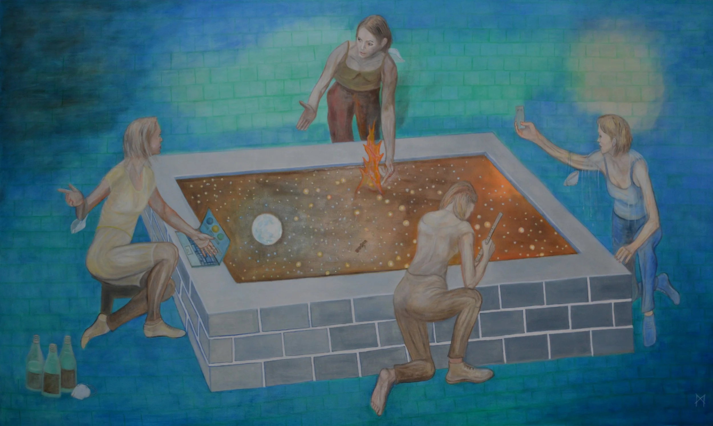 The Tanker, 2020, oil on canvas, 150 cm x 250 cm