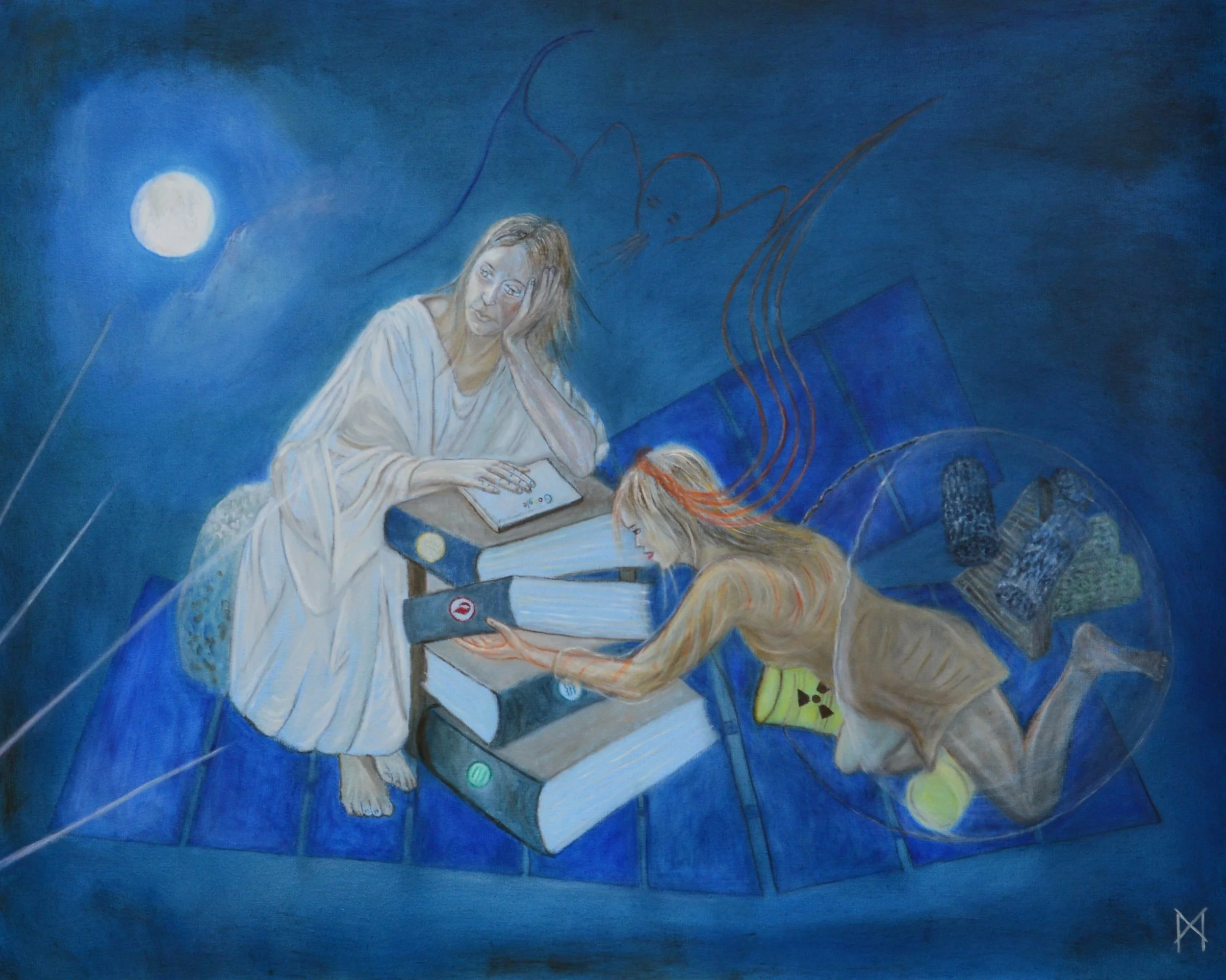 Fausta thinks Humility, 2019, oil on canvas, 80 cm x 100 cm