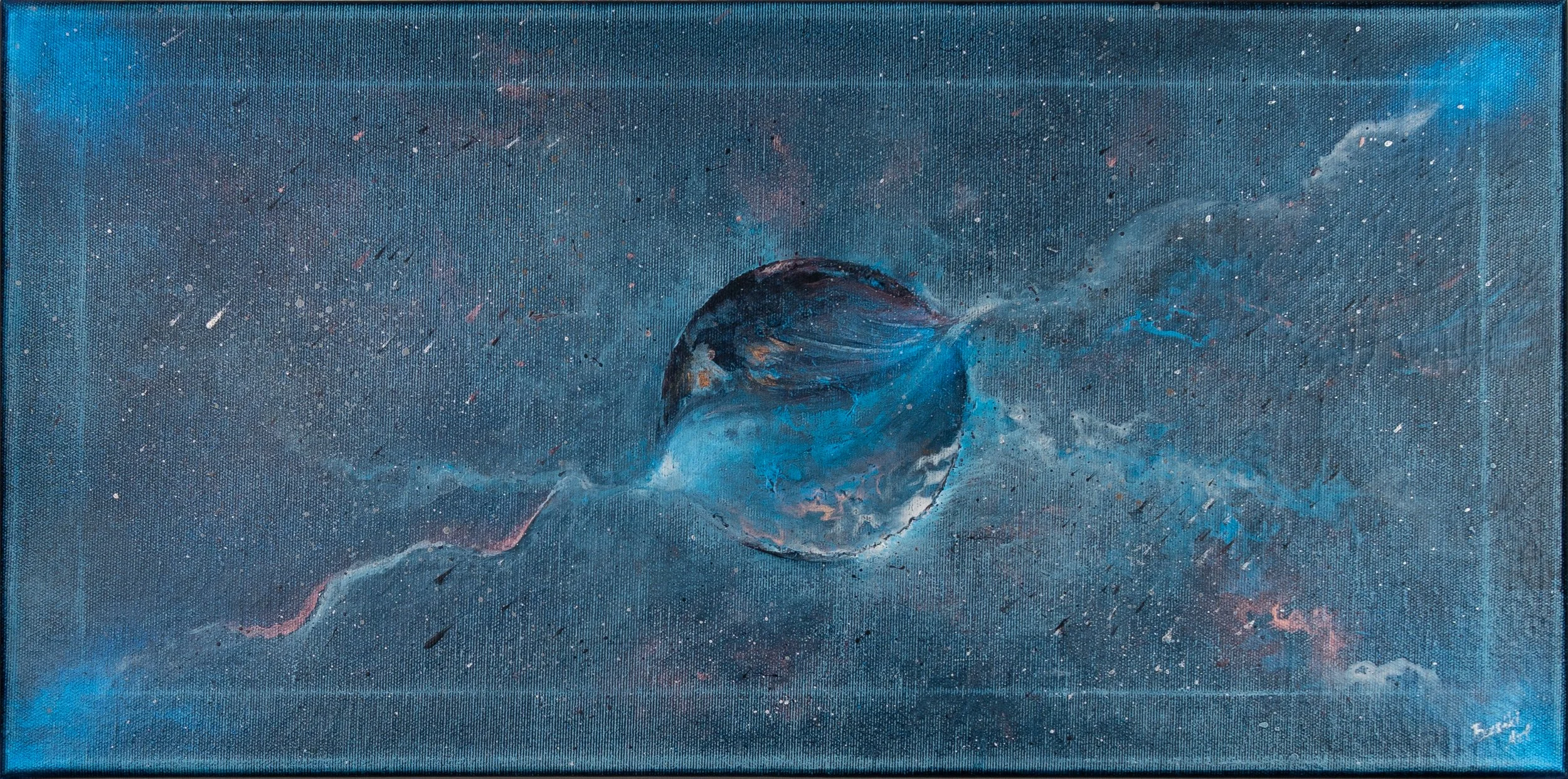 One in a million 2022; acrilyc on canvas; 60x30 cm