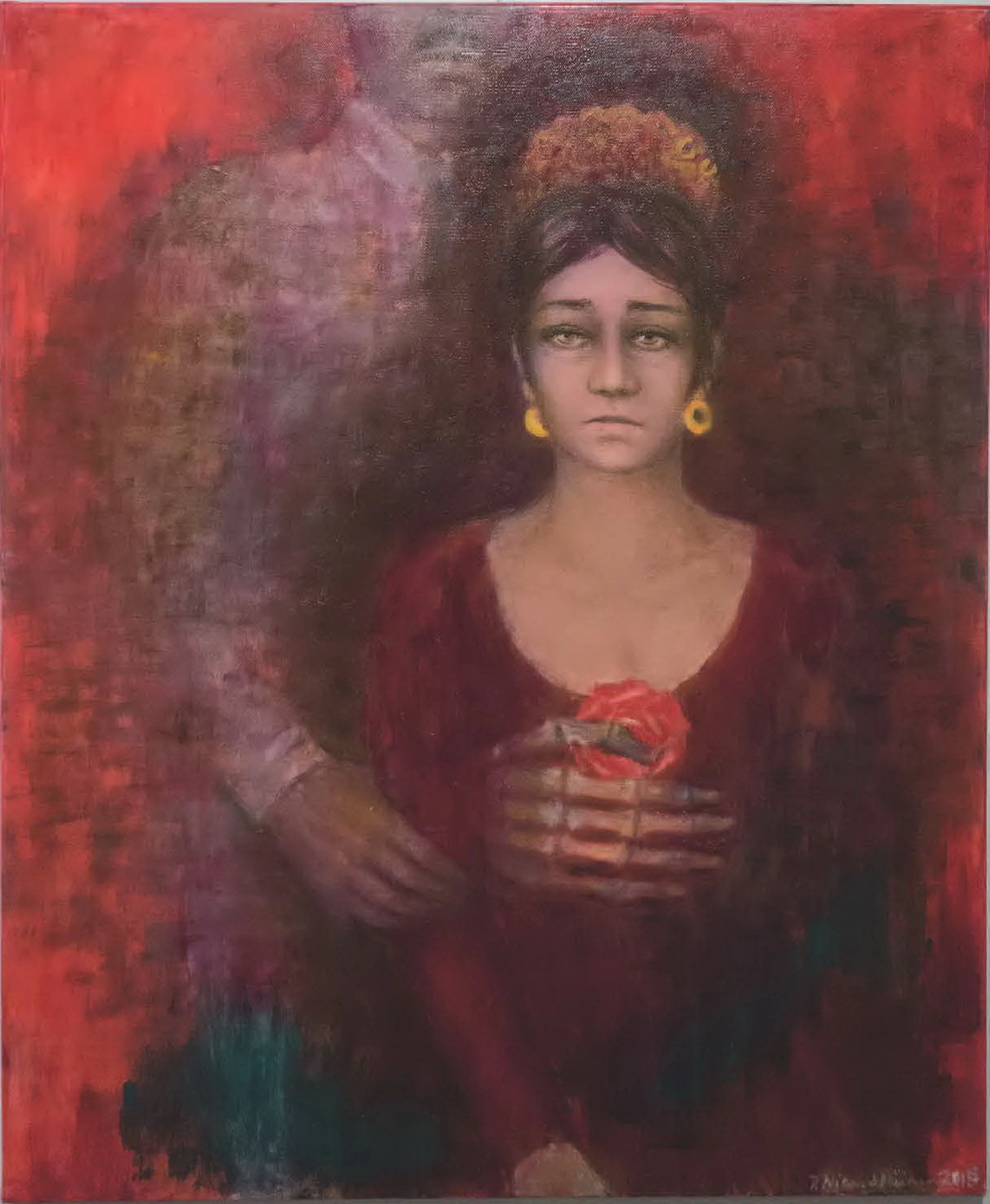 DESTINY, 2018. Oil on canvas, 72x60cm.