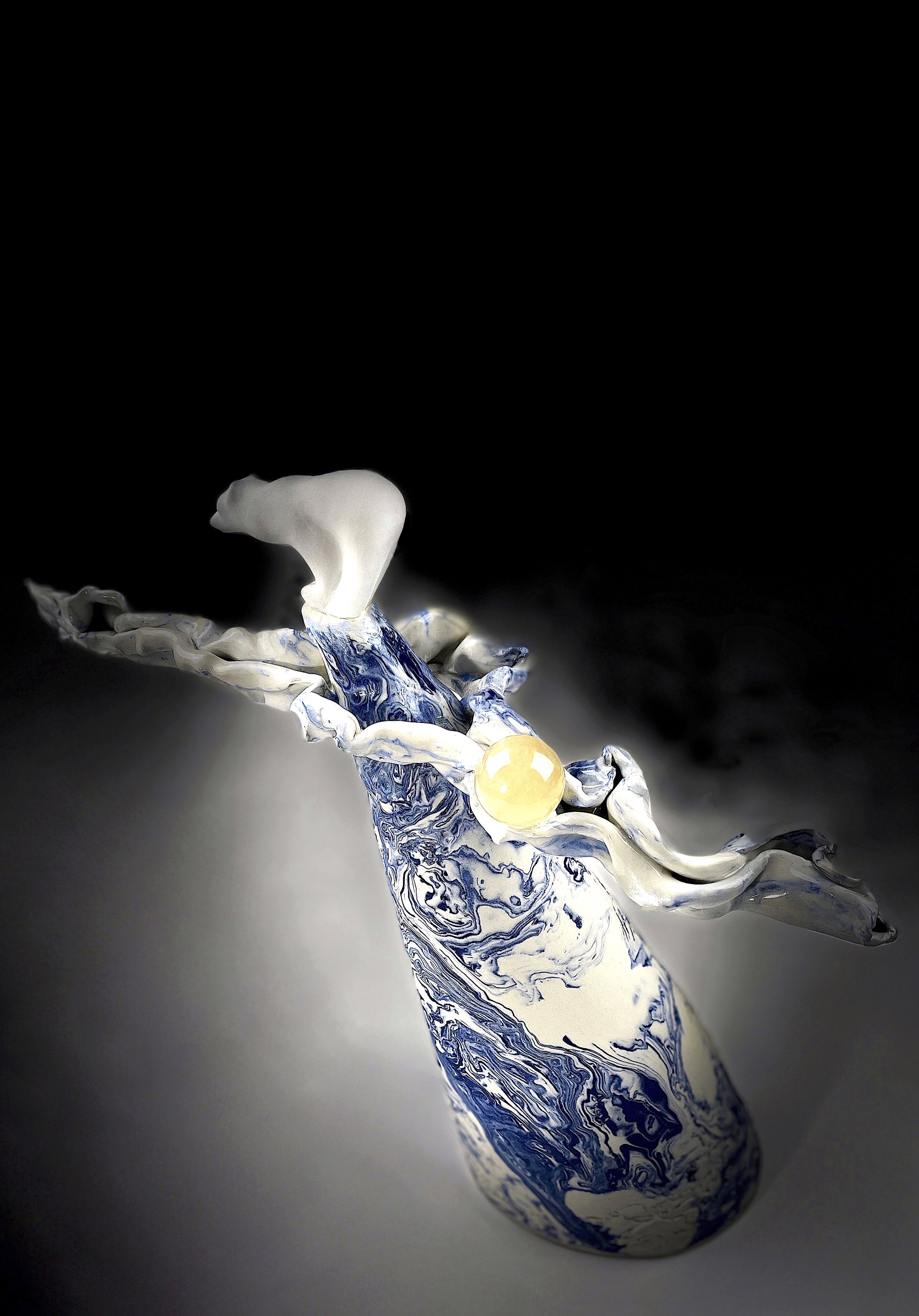 Before the last echo 2026 Ceramics, Handbuilt, 48 cn L x 15cm W x 41cm H