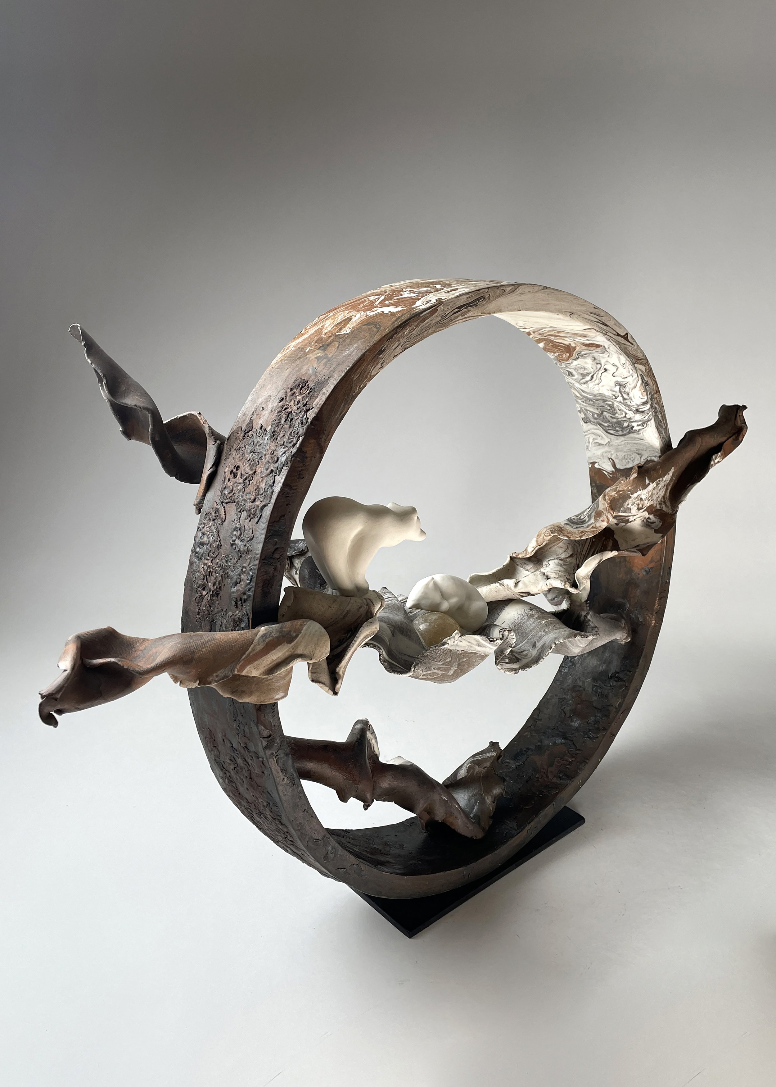 Together we abide - sway with faith, weave with knot 2026 Ceramics, Handbuilt, 62 cm L x 18 cm W x 43 cm H