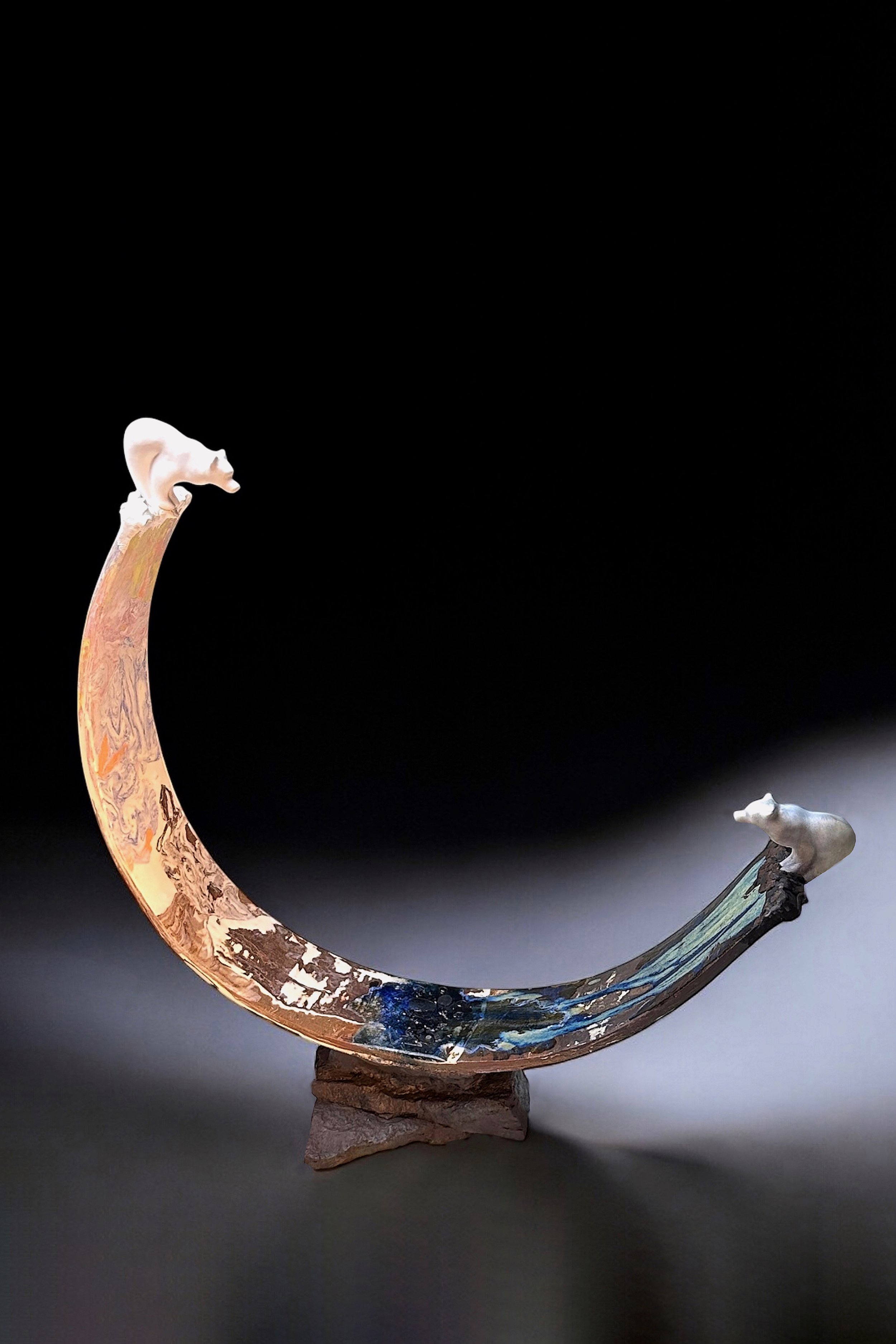 Imbalance 2025 Ceramics, Handbuilt, 59 cm L x 16.5 cm W x 60 cm H