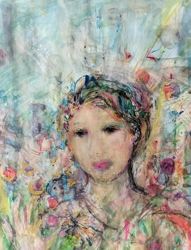 Goodness Waves, 2024 Watercolor 23 3/5 × 19 2/5 in | 59.9 × 49.3 cm