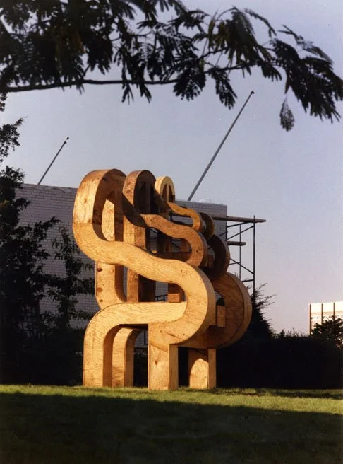 Three Chairs for Queens College 1 October 1984 | New York City Plywood | H: 144/366 W: 968/2459 D: 96/244 (in/cm)