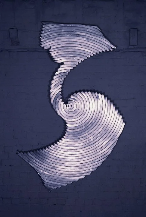 Aluminum Piece 10 October 1982 | New York City Cast Aluminum | H: 98/249 W: 50/127 D: 7/18 (in/cm)