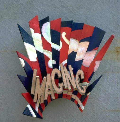 Imaging 1986 | New York City Oil on Plywood | H: 25/64 W: 28/71 D: 5/13 (in/cm)