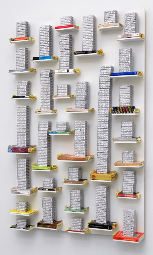 Relief 20 Nov 2015 - 20 Jul 2017, 2015-2020 Cassette tapes 78 7/10 × 55 1/10 × 11 4/5 in | 200 × 140 × 30 cm