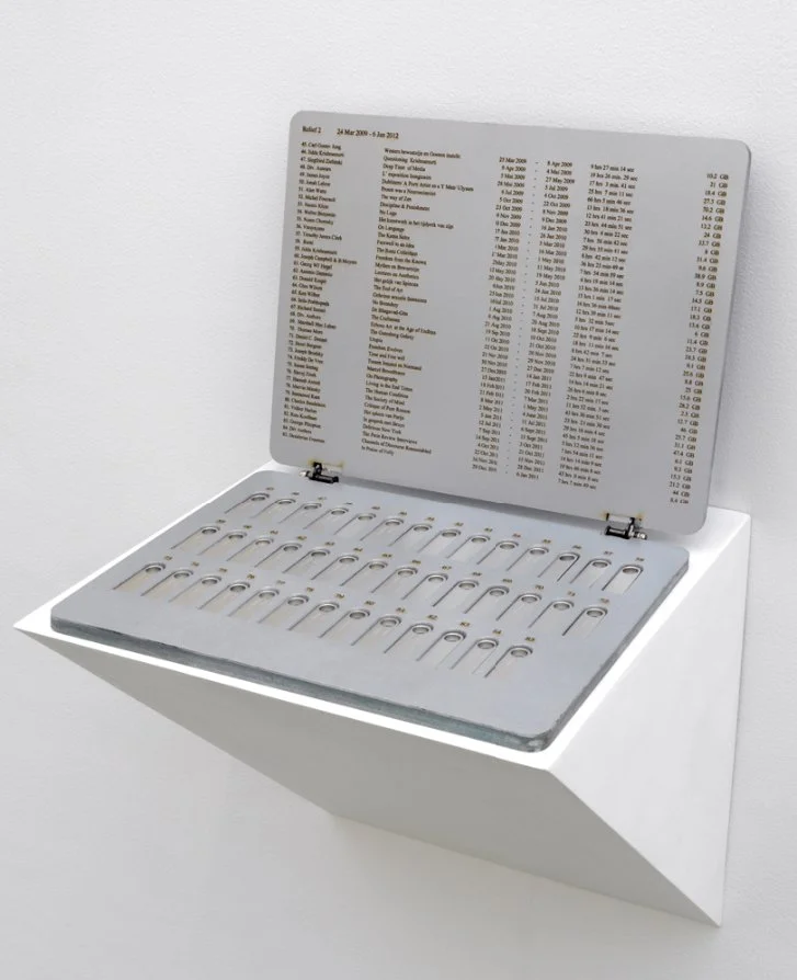 Relief 2, 24 Mar 2009 - 6 Jan 2012, 2020 Laser engraved multiplex, paint, 41 USB sticks 9 2/5 × 11 4/5 × 9 2/5 in | 24 × 30 × 24 cm