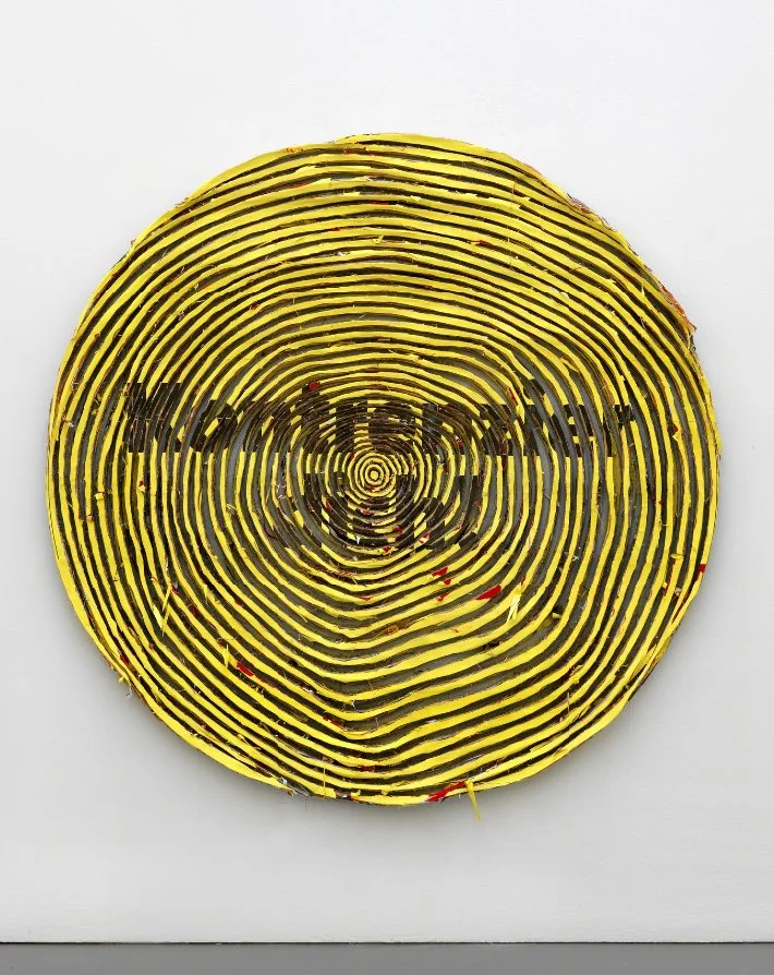 Collage / Storyboard 2, 2018-2019 Aluminium, paper, stop motion animation (ed 1 of 3) 73 1/5 in diameter | 186 cm diameter