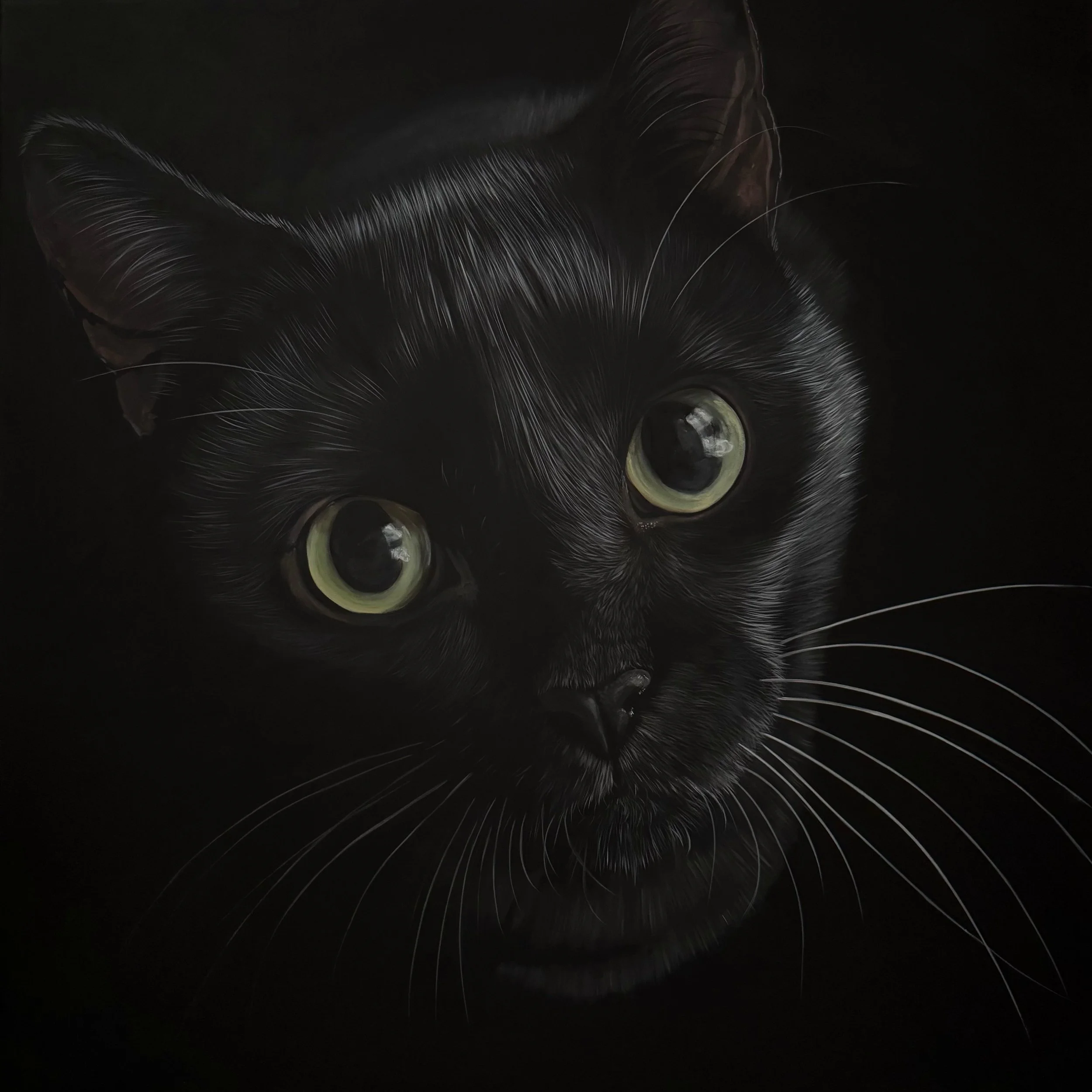 Give me a Bite 2026 acrylic on canvas 90 cm x 90 cm