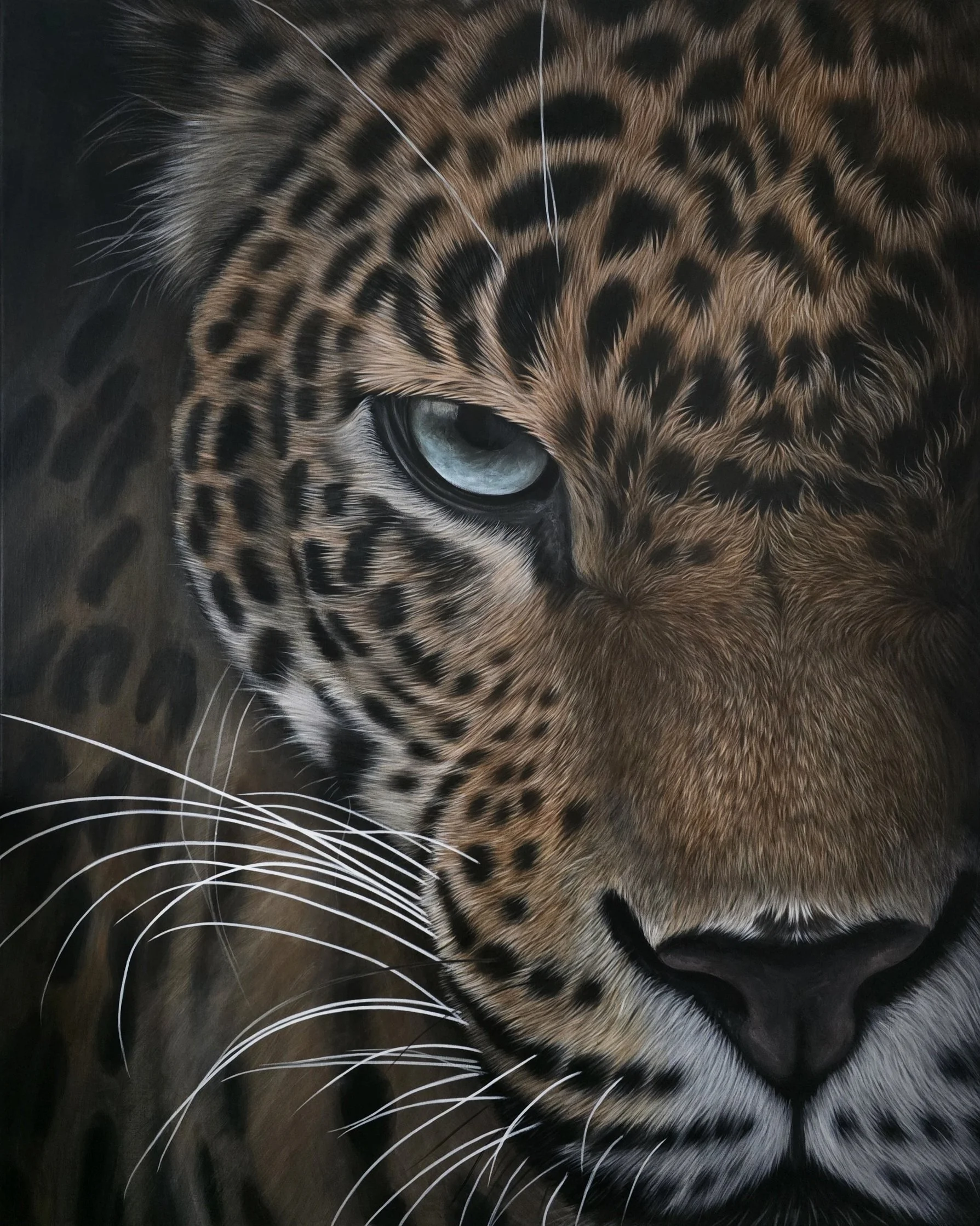 Jaffna 2025 acrylic on canvas 100 cm x 90 cm