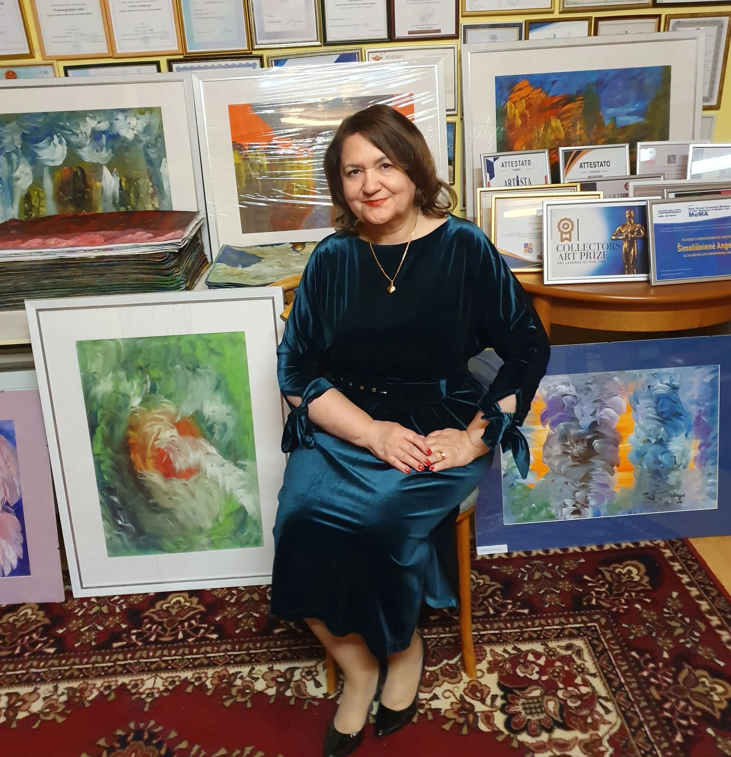 Angelė Šimoliūnienė: Mapping the Invisible Through Contemporary Spiritual Abstraction