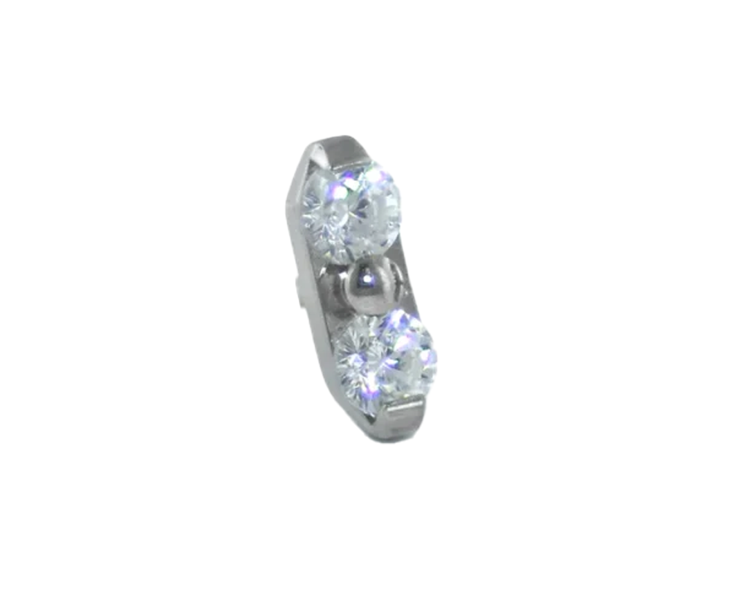 Anatometal: Duet Gem Labret Bar