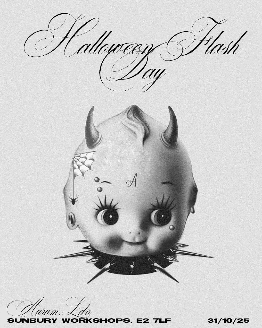 Halloween Flash Day 👻
Artists : @timmytatts @kikitattooist @sidneytattoos 
Message each artist individually to book 
Or walk in for a gumball flash… 
£30 a spin 
£10 additional spin 
£20 add on to another tattoo 
At our stud