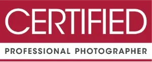 Certified professional photographer badge