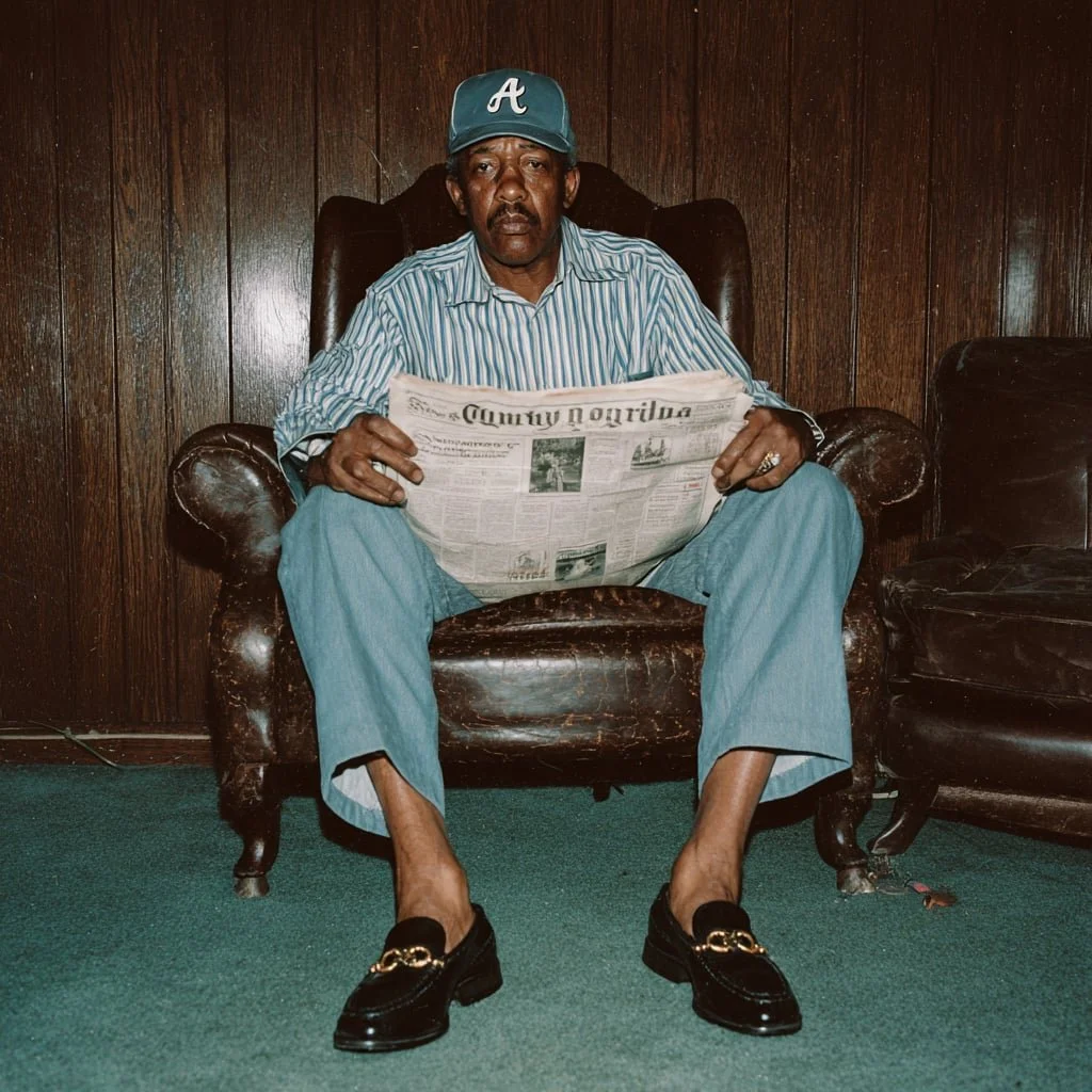 ditorial portrait of an older man with a thoughtful expression