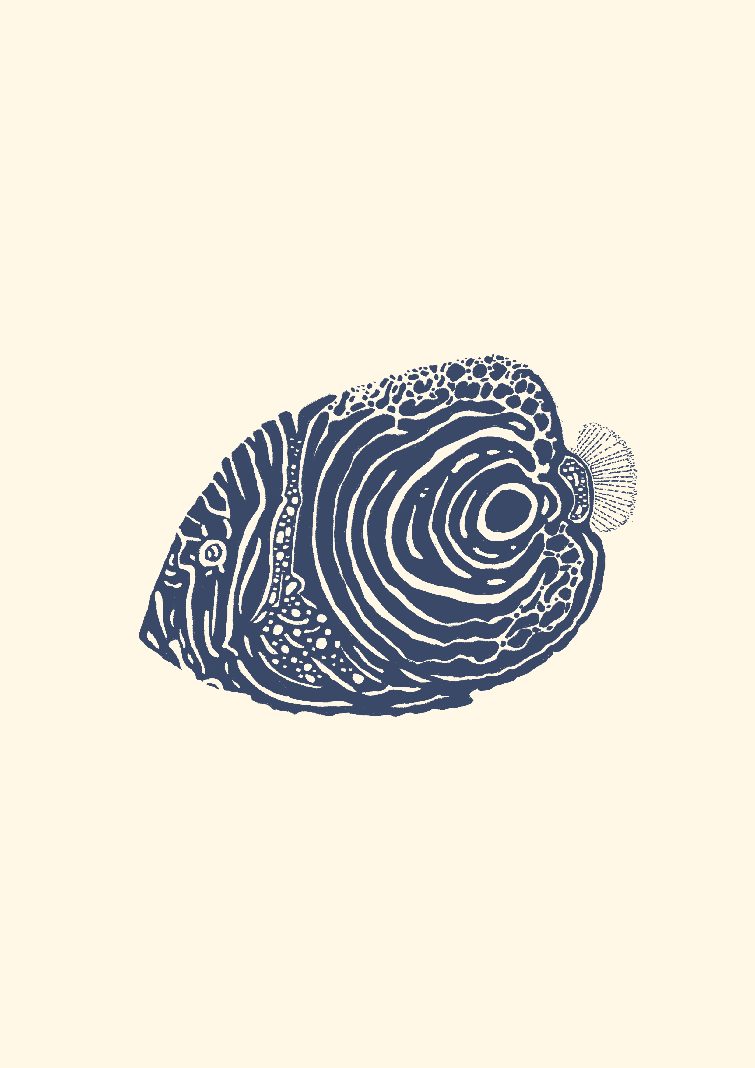 Angelfish Print - Minimalist Blue Series.png