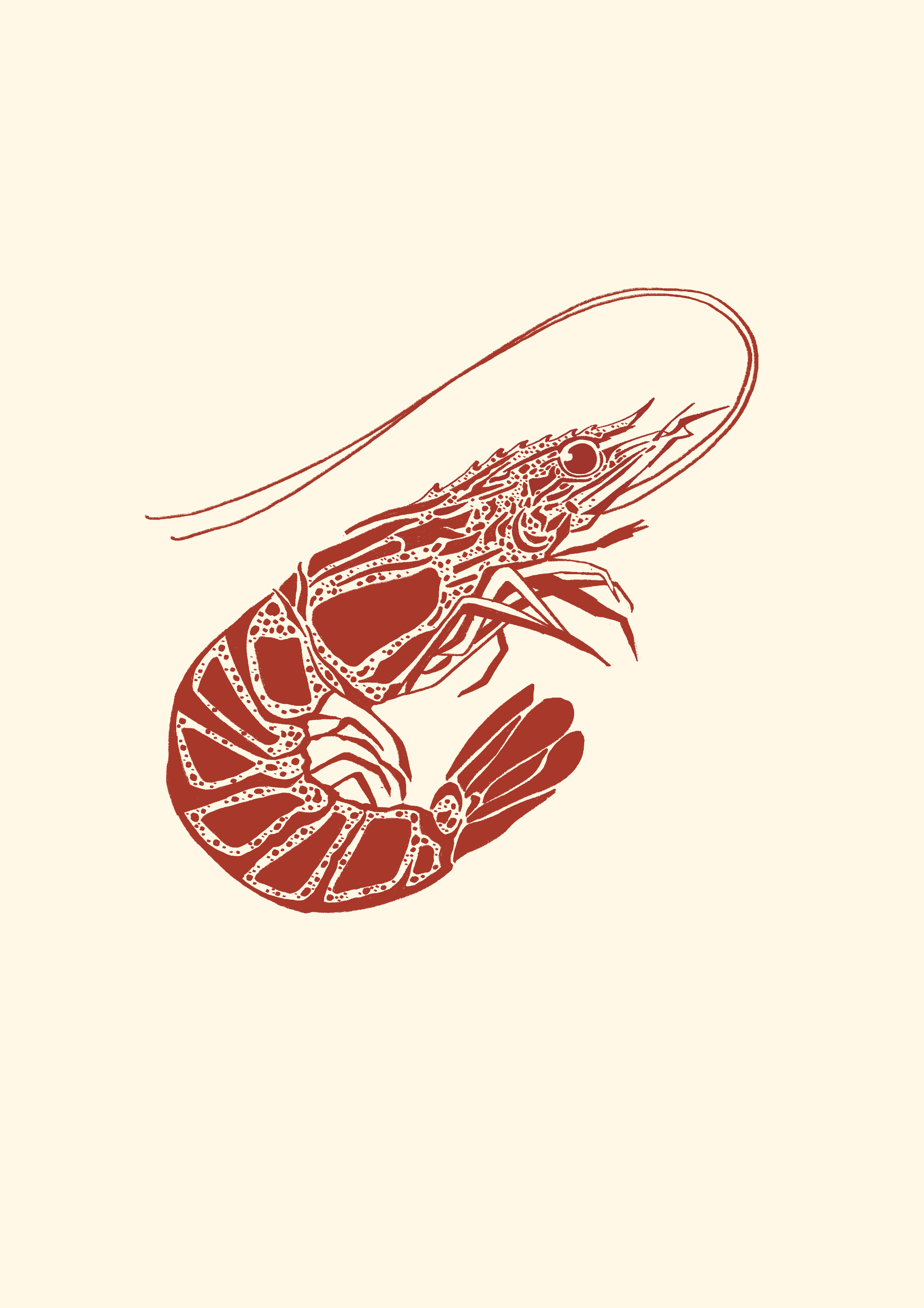 Prawn Print - Minimalist Red Series.png