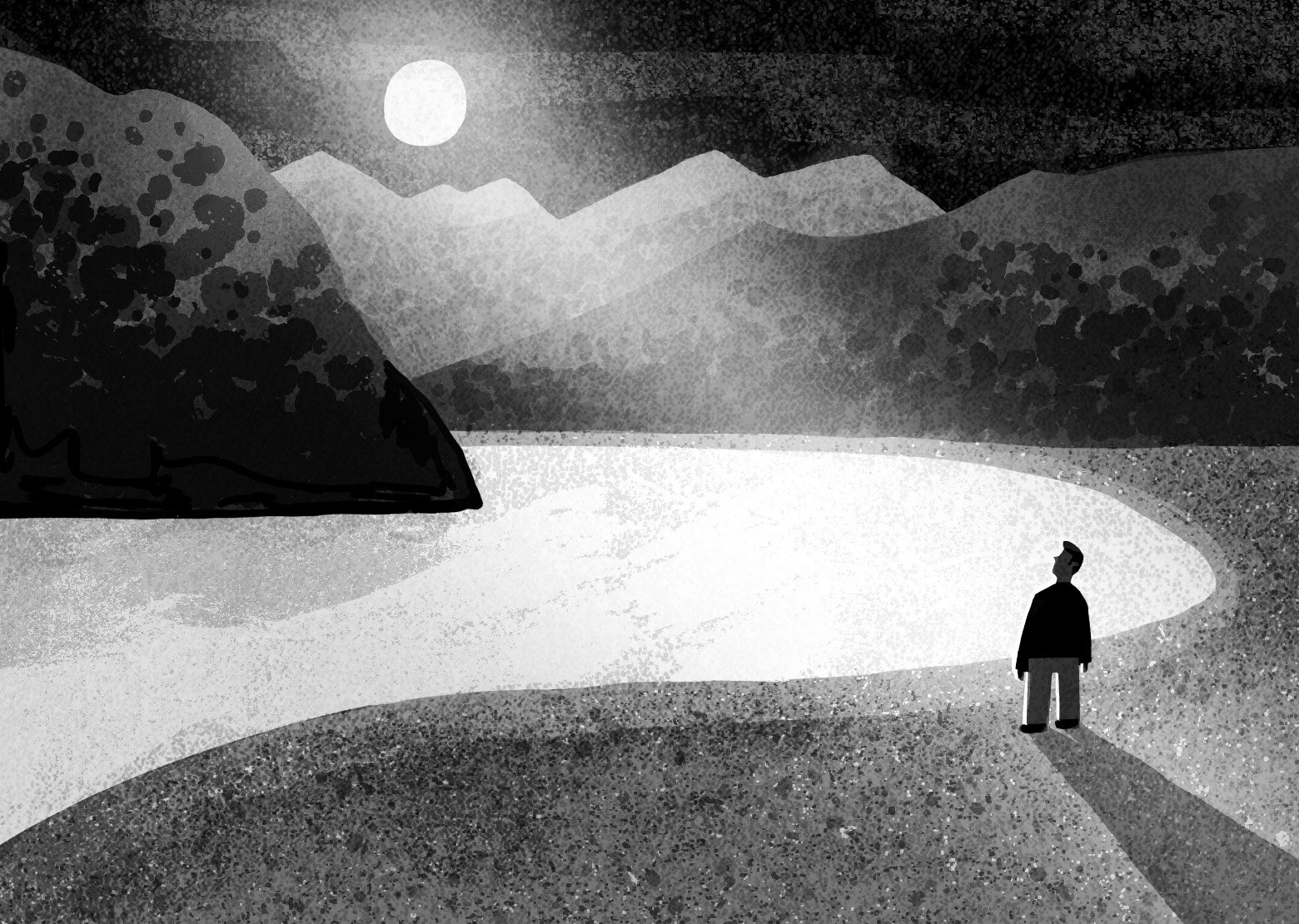 "Contemplating mortality and contemporary society."
